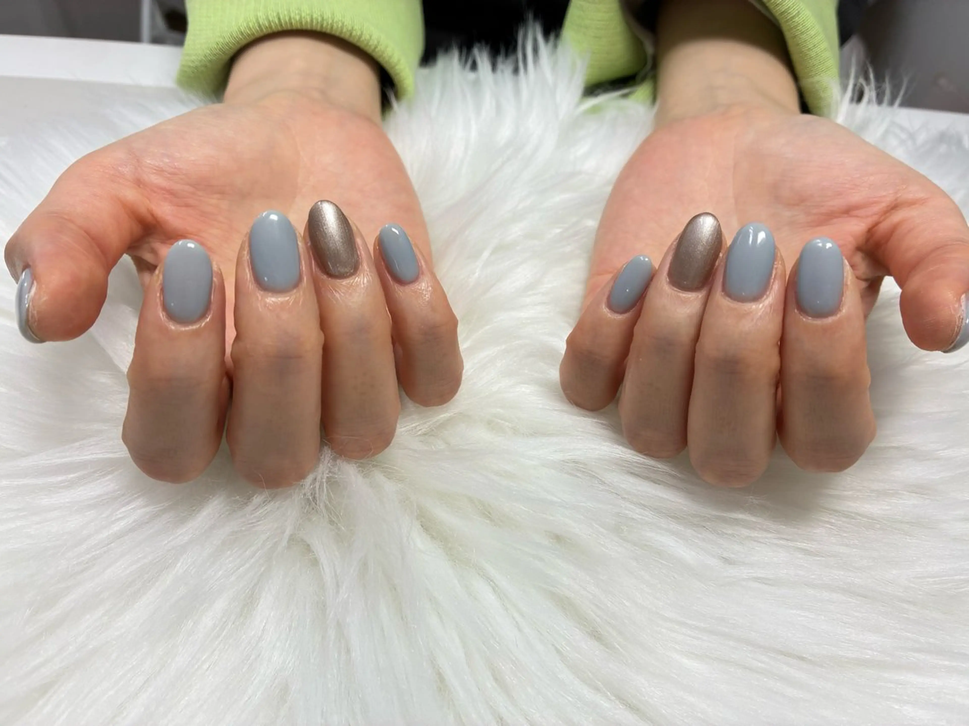 ネイル ラメ(グリッター) ワンカラーネイル A yaのマツエク・マツパデザイン