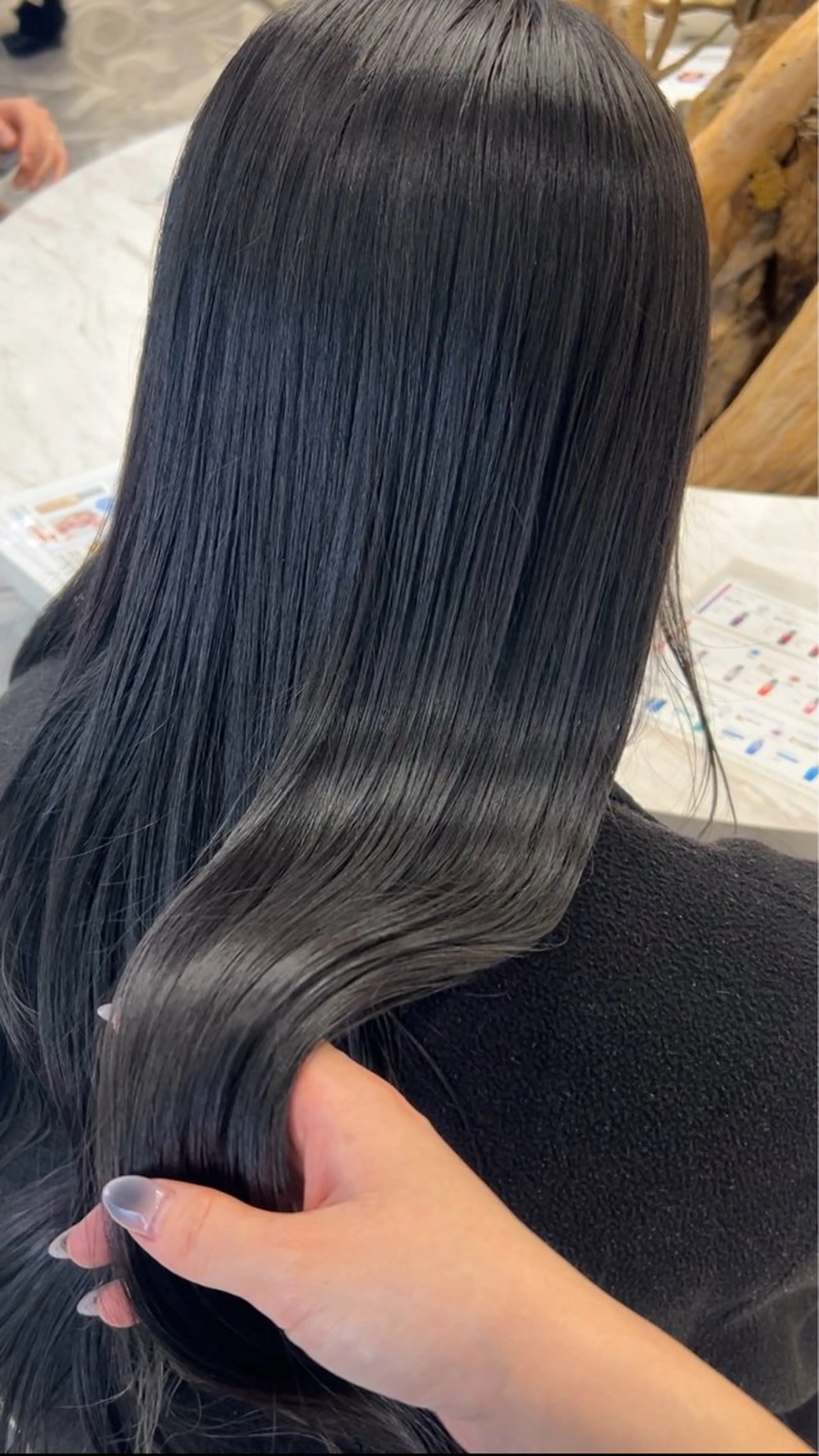 ロング カラー ヘアカラー トリートメント 透明感ツヤカラー/ アイリスト/ゆきなのマツエク・マツパデザイン