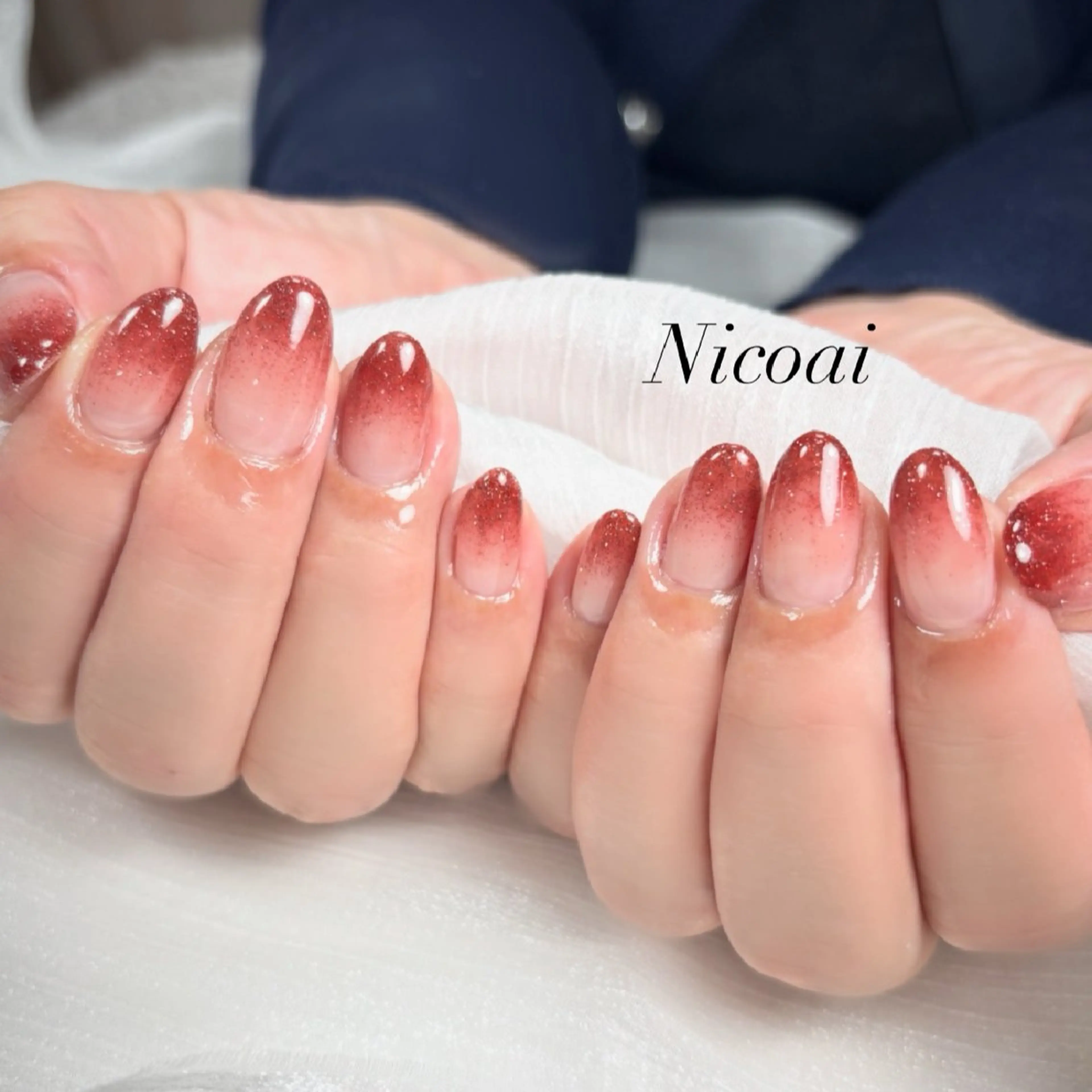 ネイル フラッシュネイル グラデーション ラメ(グリッター) ラメグラデーション NailSalon Nicoaiのネイルデザイン