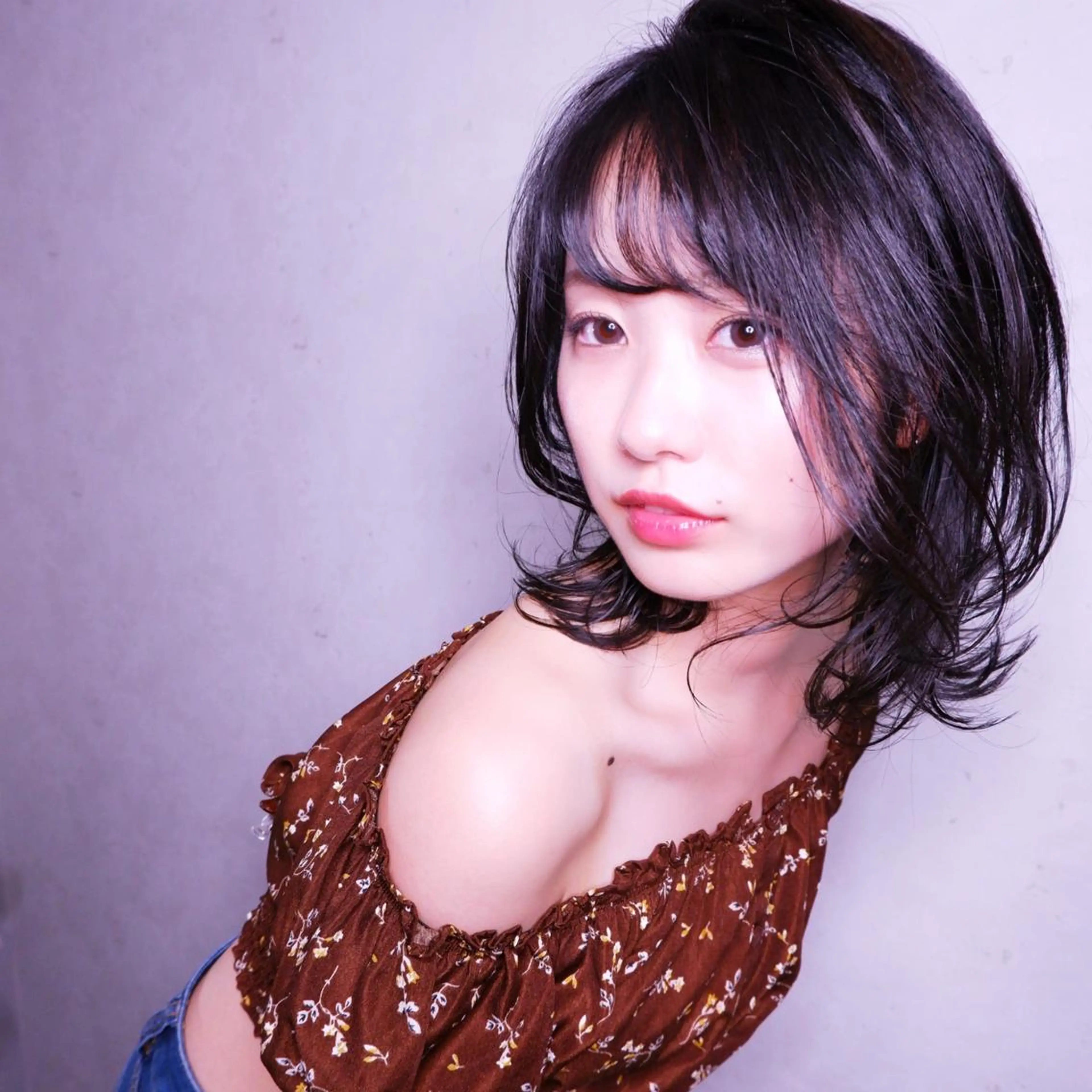 ミディアム カット Hikaru Takahashiのヘアスタイル