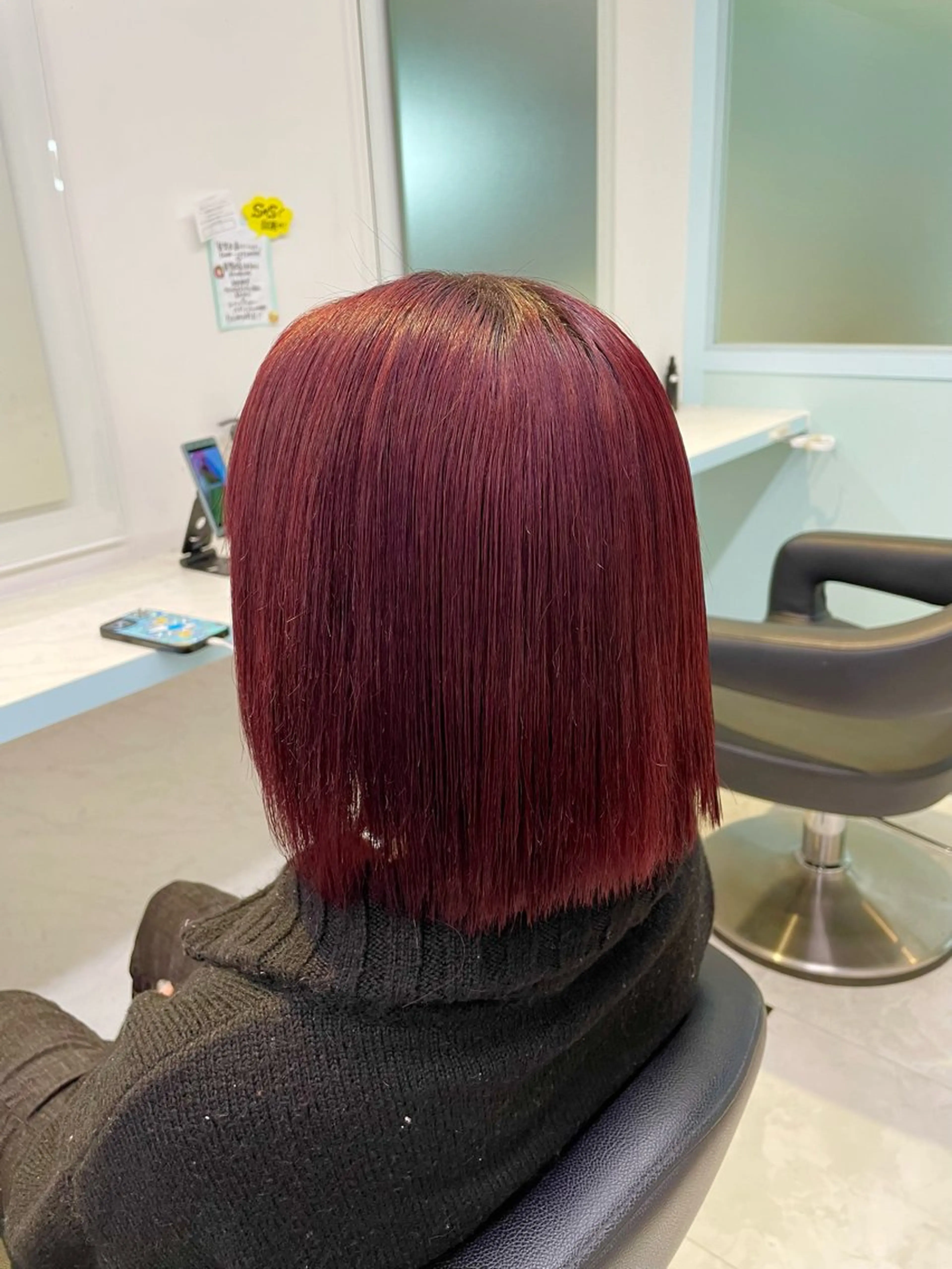 ミディアム カラー ヘアアレンジ ヘアカラー トリートメント 🇰🇷韓流暖色ヘア 🍒saaya🍒のヘアスタイル