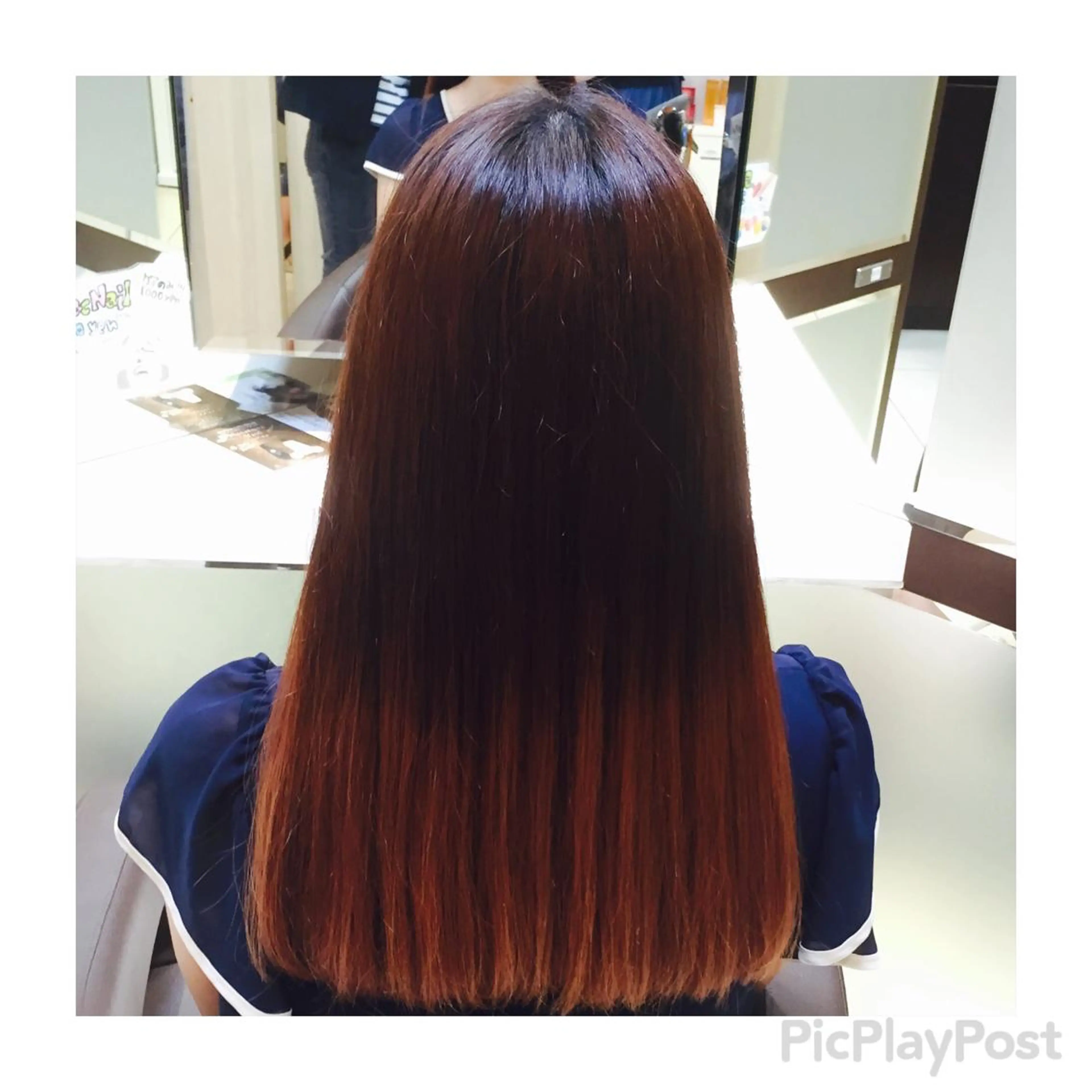 ロング カラー グラデーションカラー トリートメント スズキ シオリのヘアスタイル