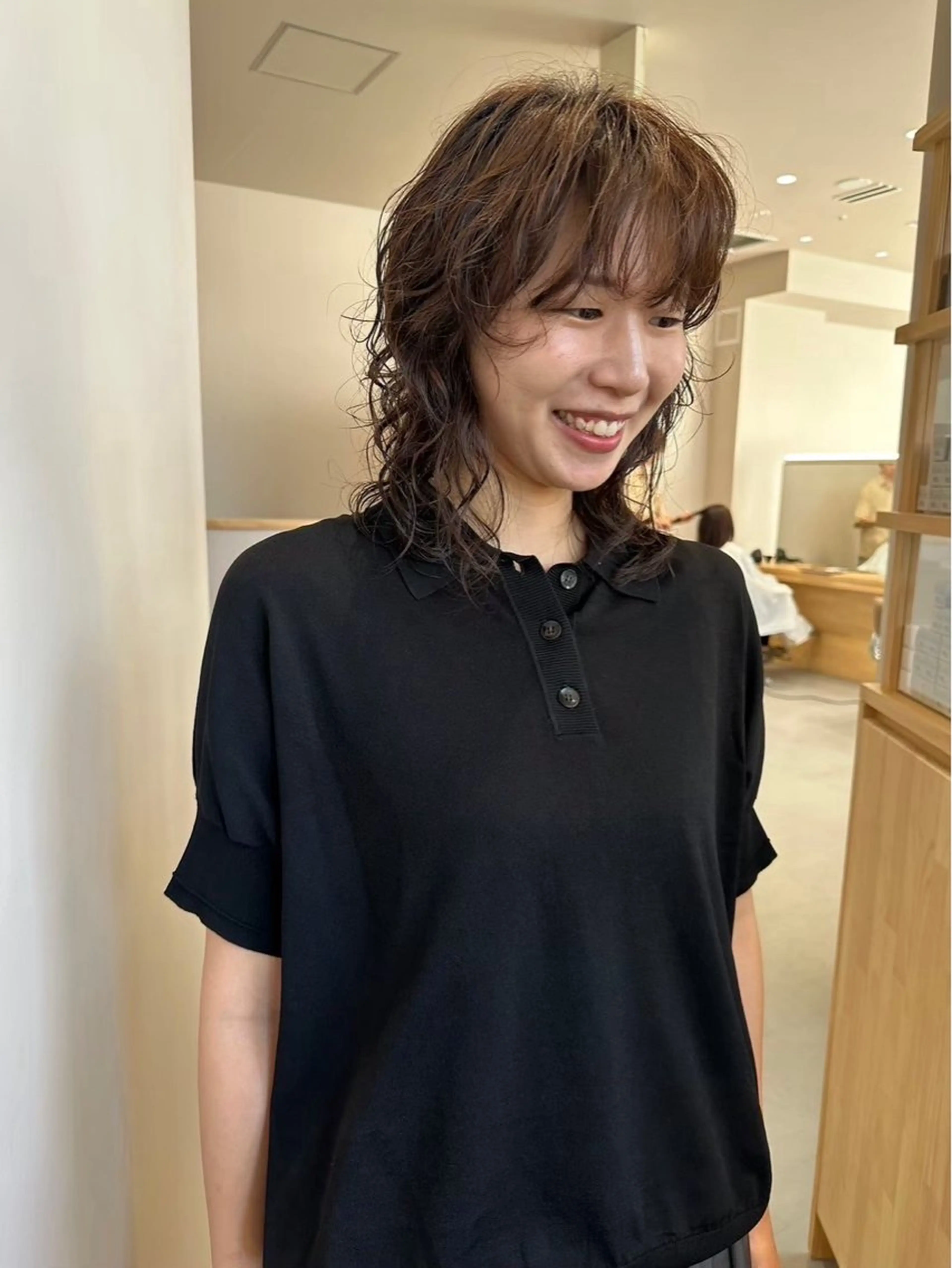 ミディアム 平尾駅直結/徒歩0分 イノセントヘアのヘアスタイル