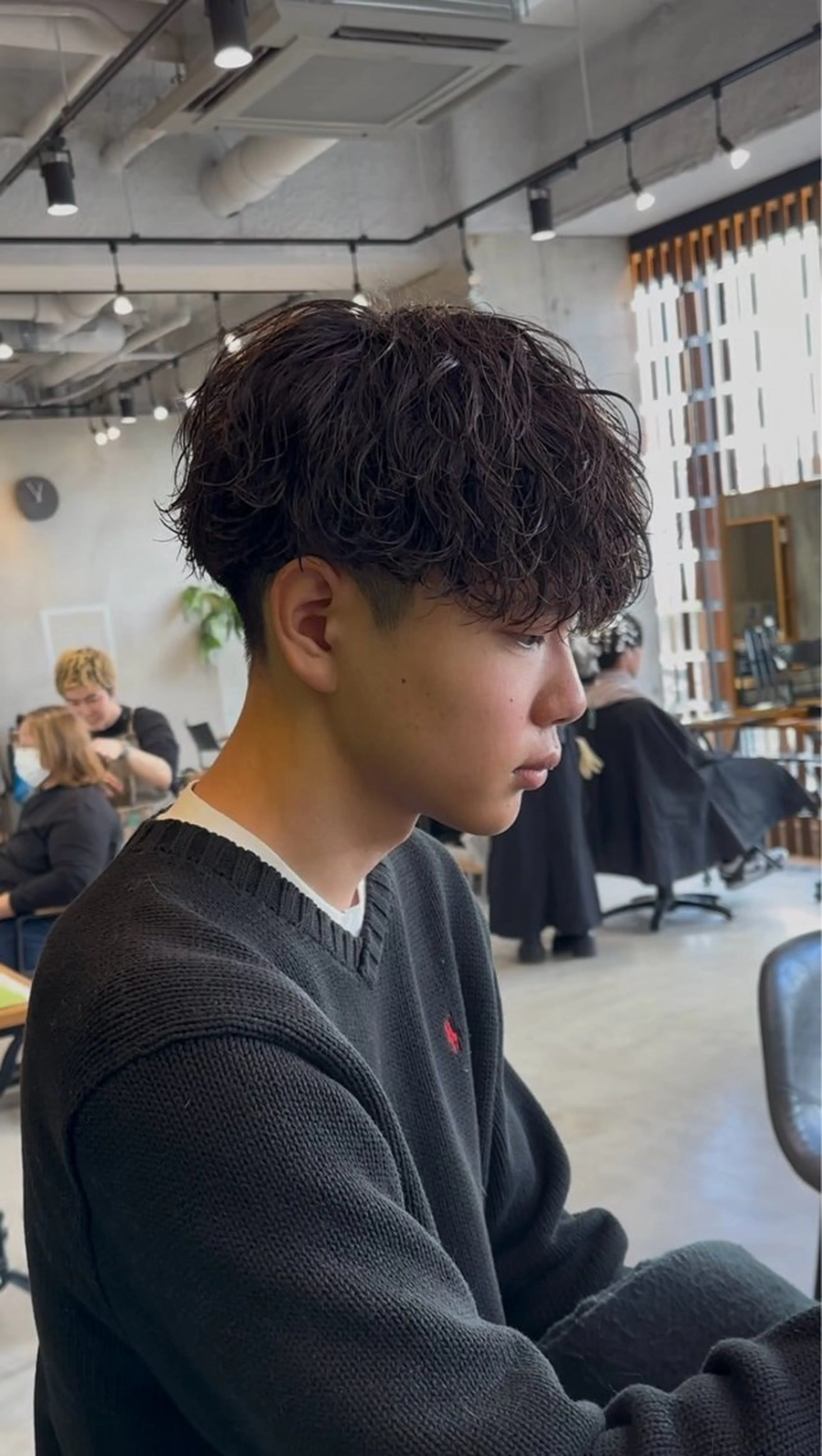 ショート パーマ メンズ カット パーマ トリートメント メンズパーマ 西條真治のヘアスタイル