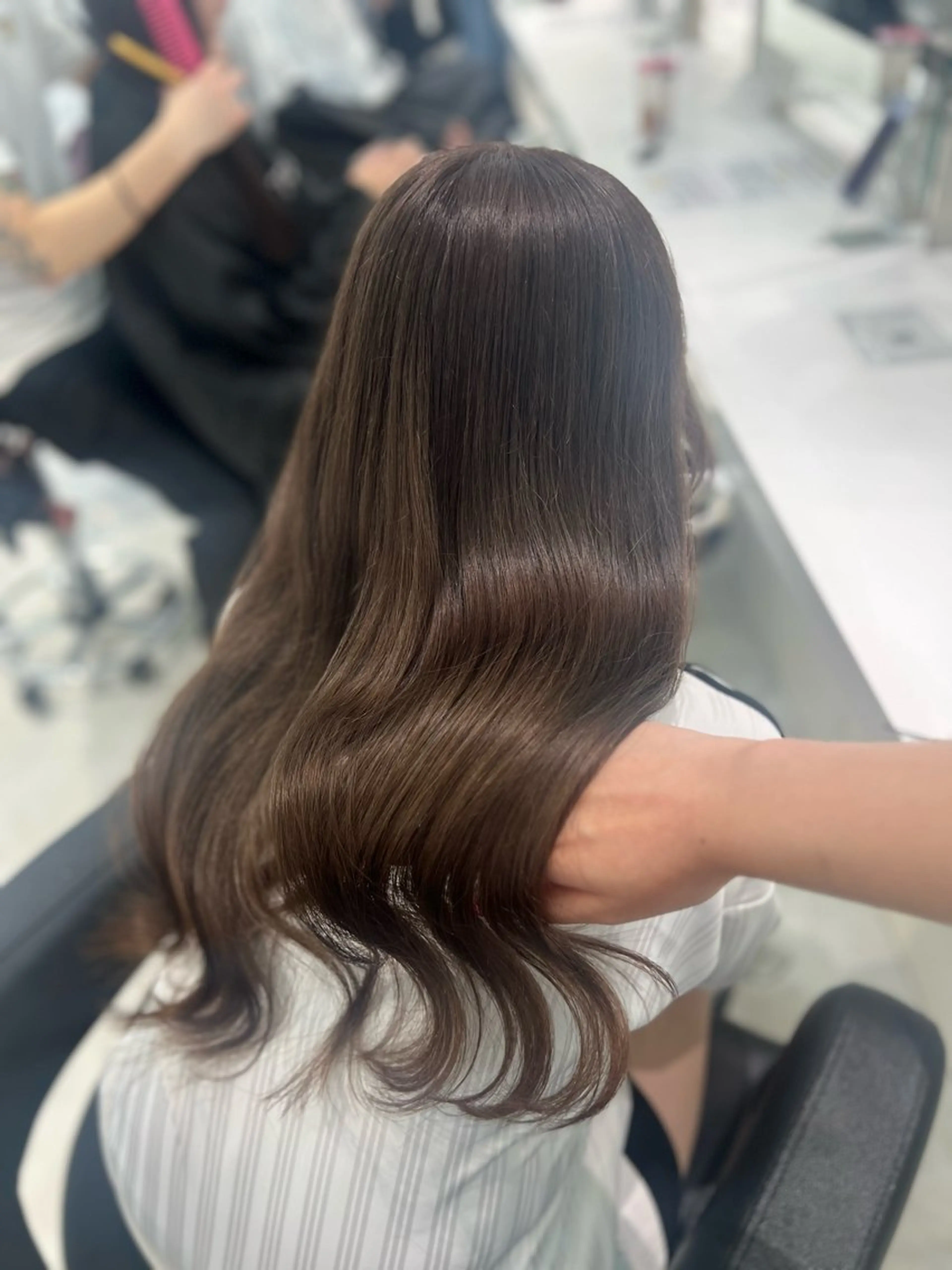 セミロング ブリーチなし暖色特化 ❤️kanata❤️のヘアスタイル