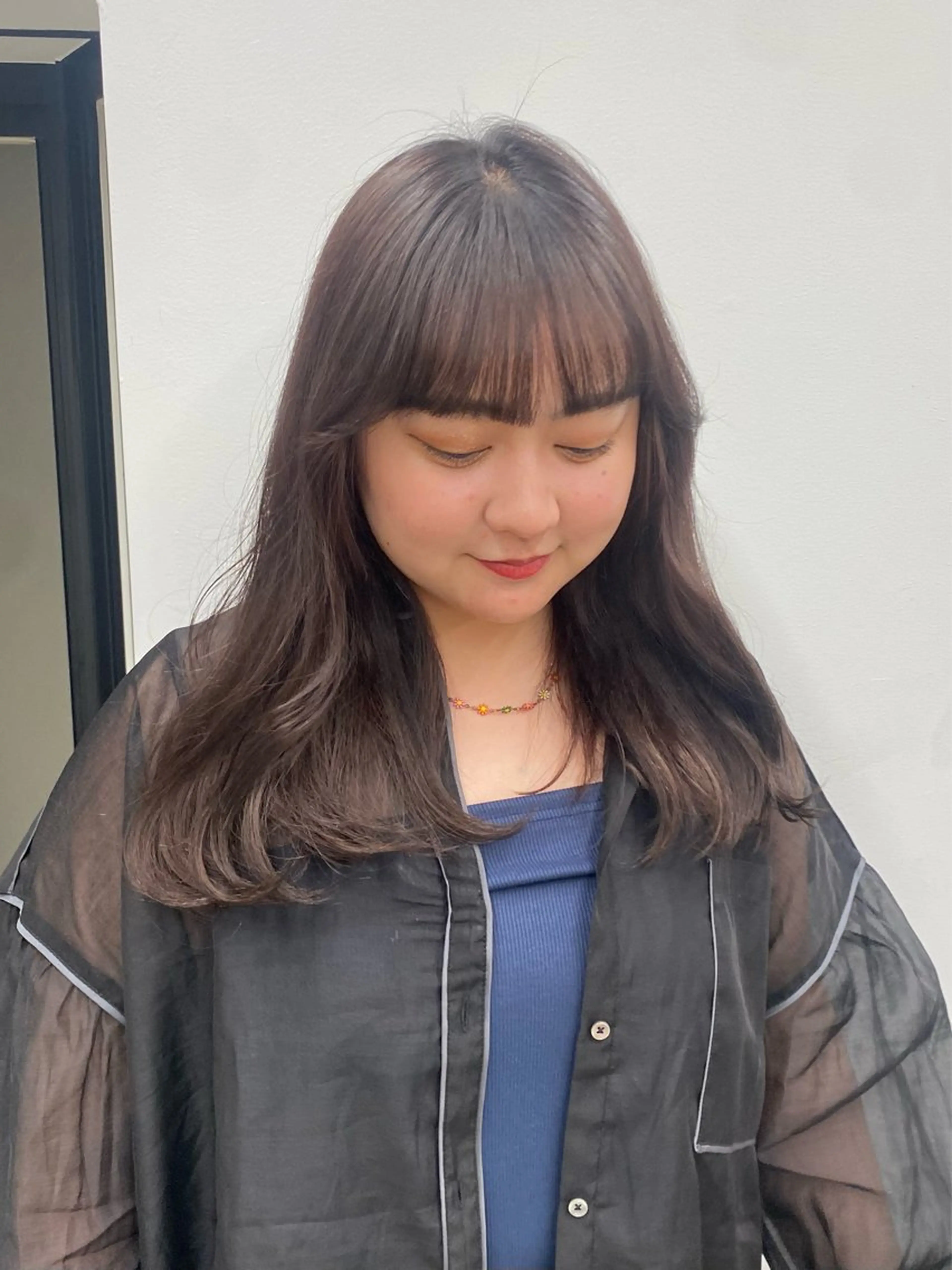 セミロング カラー カット ヘアカラー トリートメント noa/ 渋谷のヘアスタイル