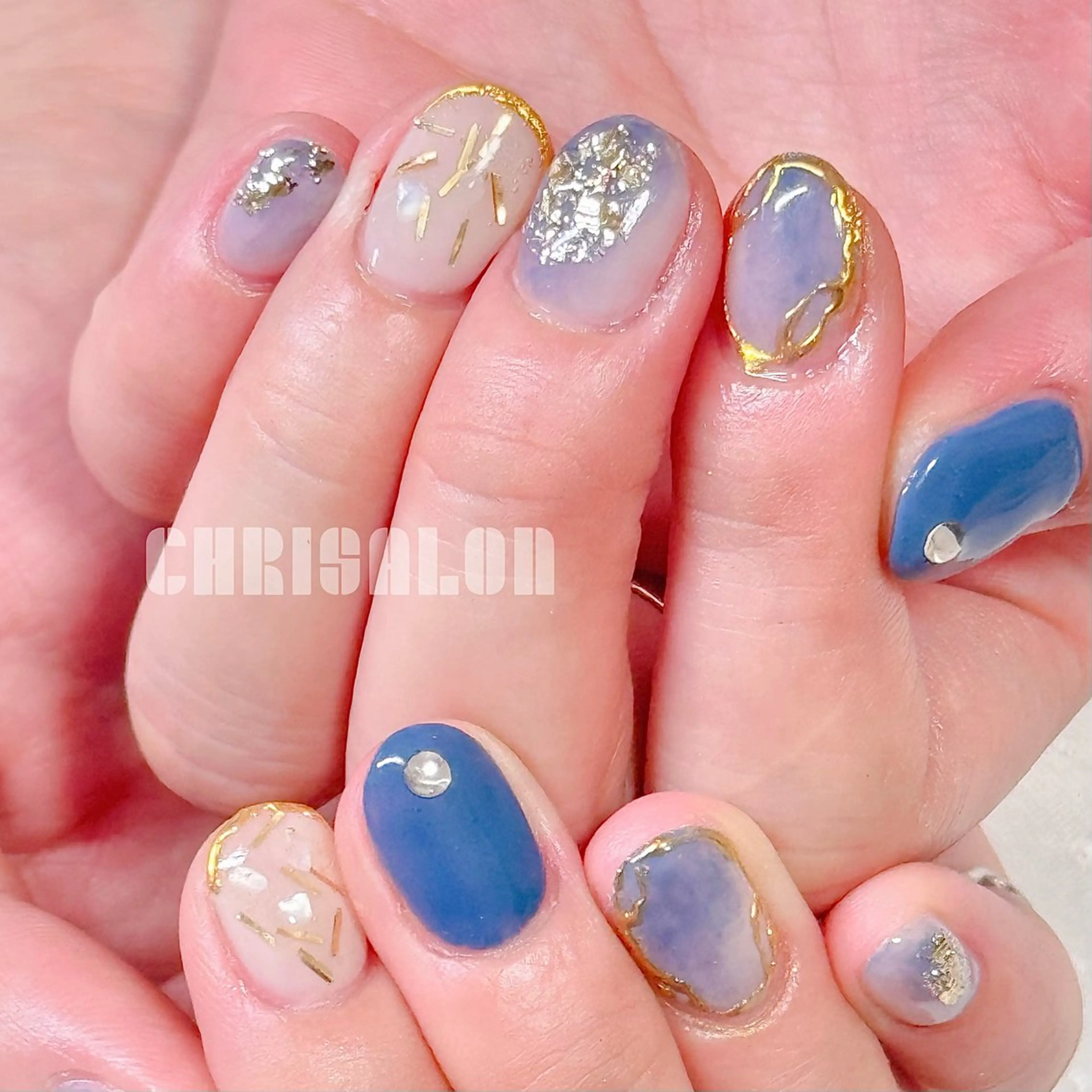 ネイル ブルー U eのマツエク・マツパデザイン