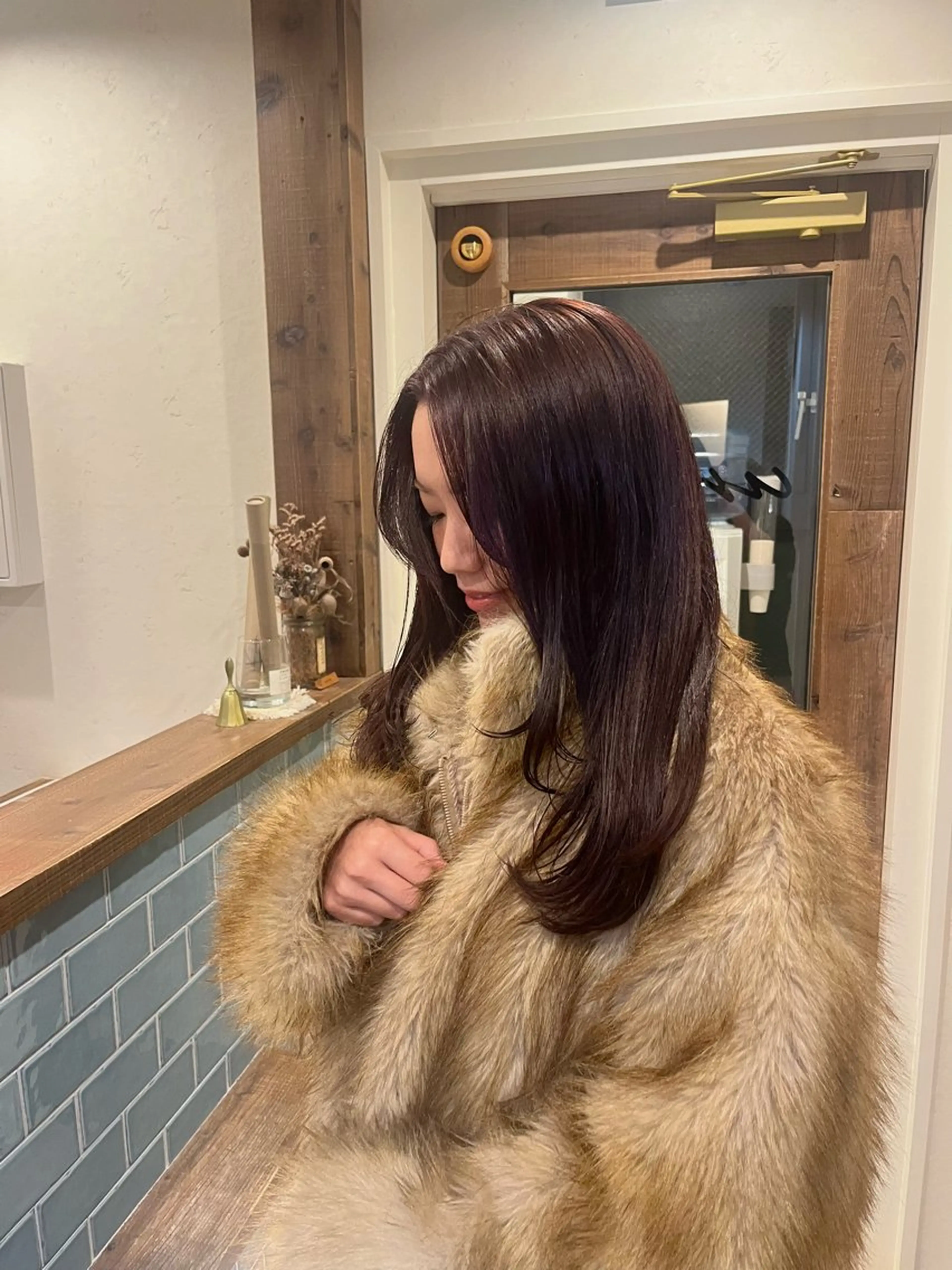 セミロング ヘアカラー トリートメント 山本 彩香のヘアスタイル