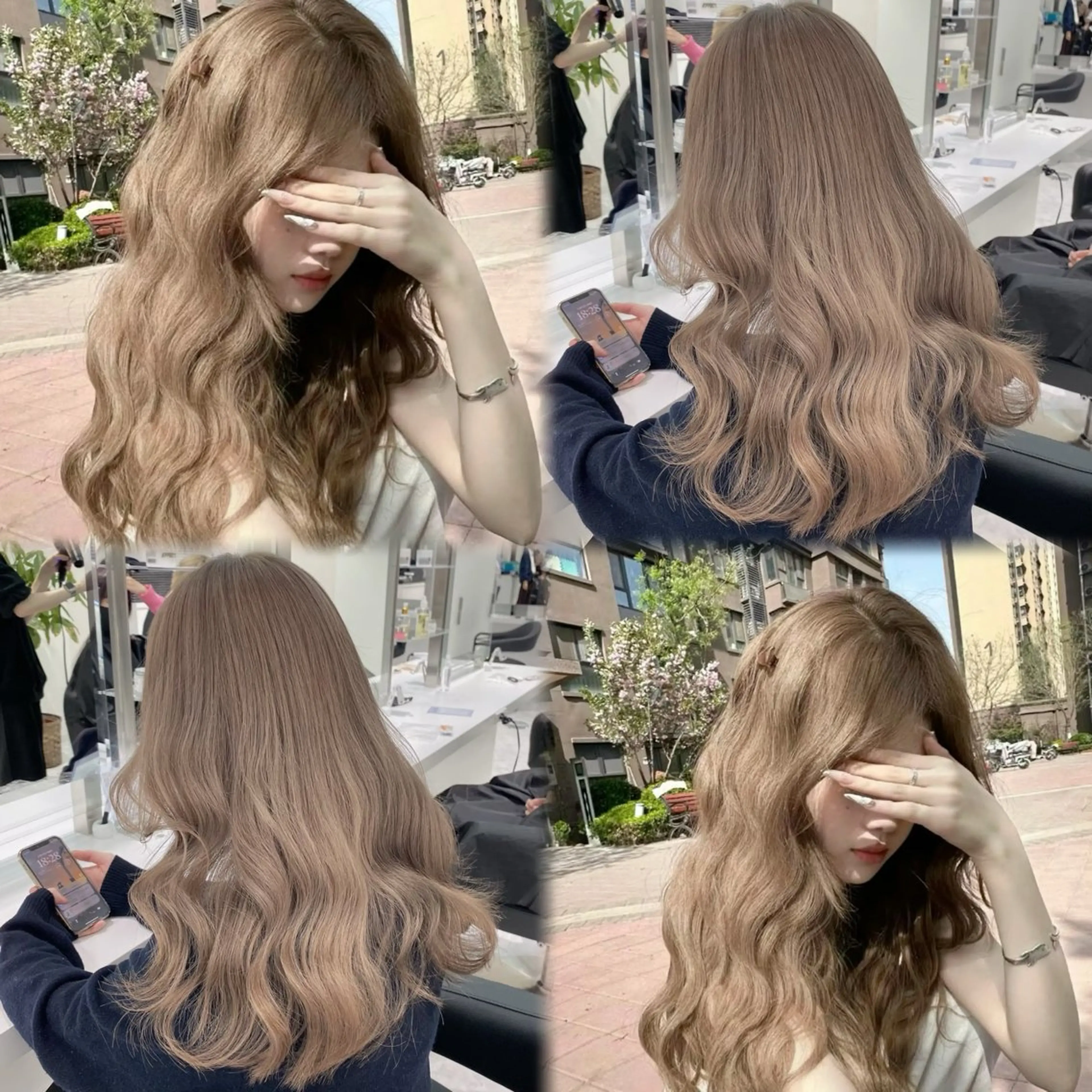 ロング カラー ヘアアレンジ ブリーチなし暖色特化 ❤️kanata❤️のヘアスタイル