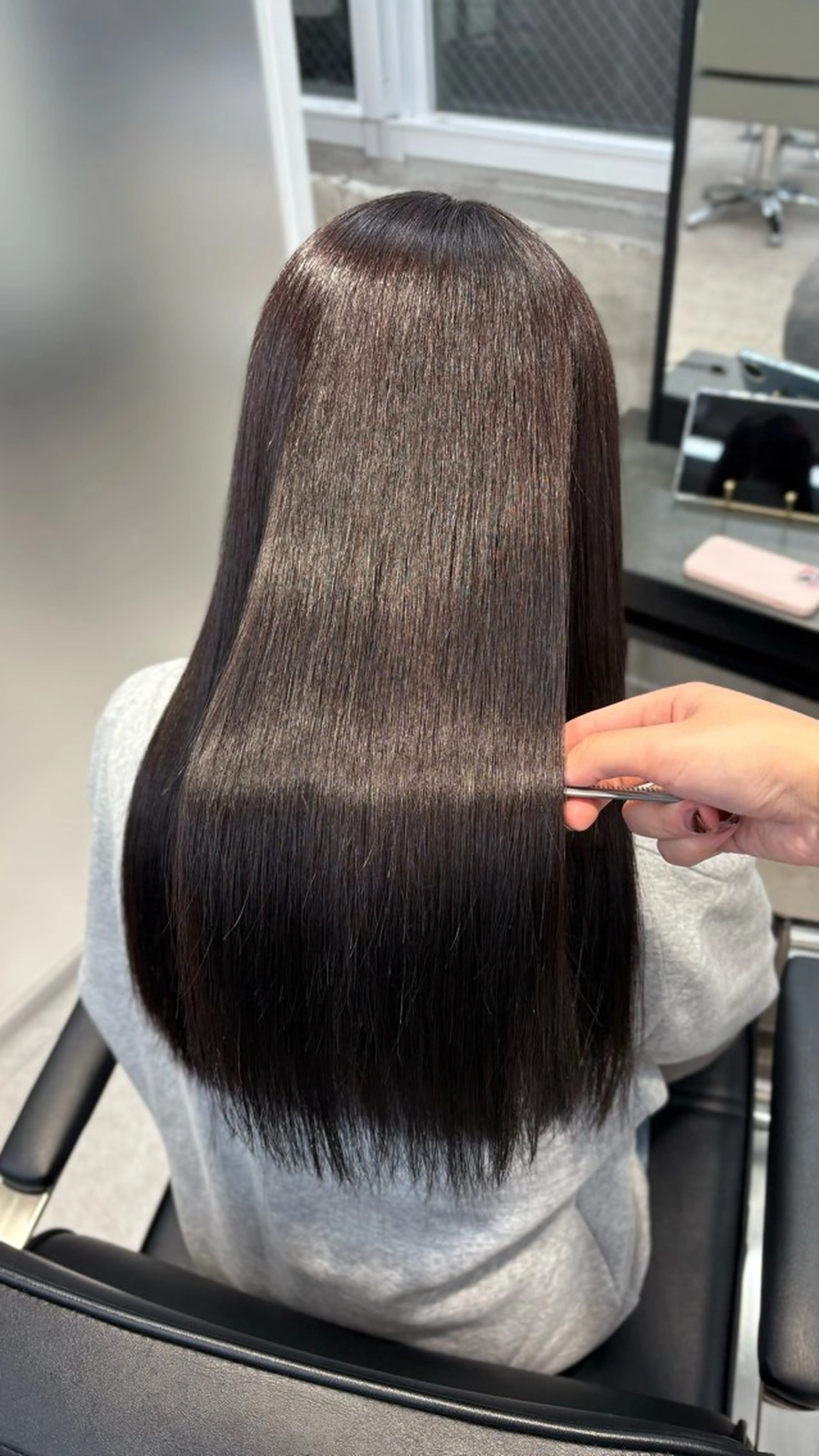 ロング カラー ブラウンカラー ラベンダーカラー 小林春月 /新宿美容師のヘアスタイル