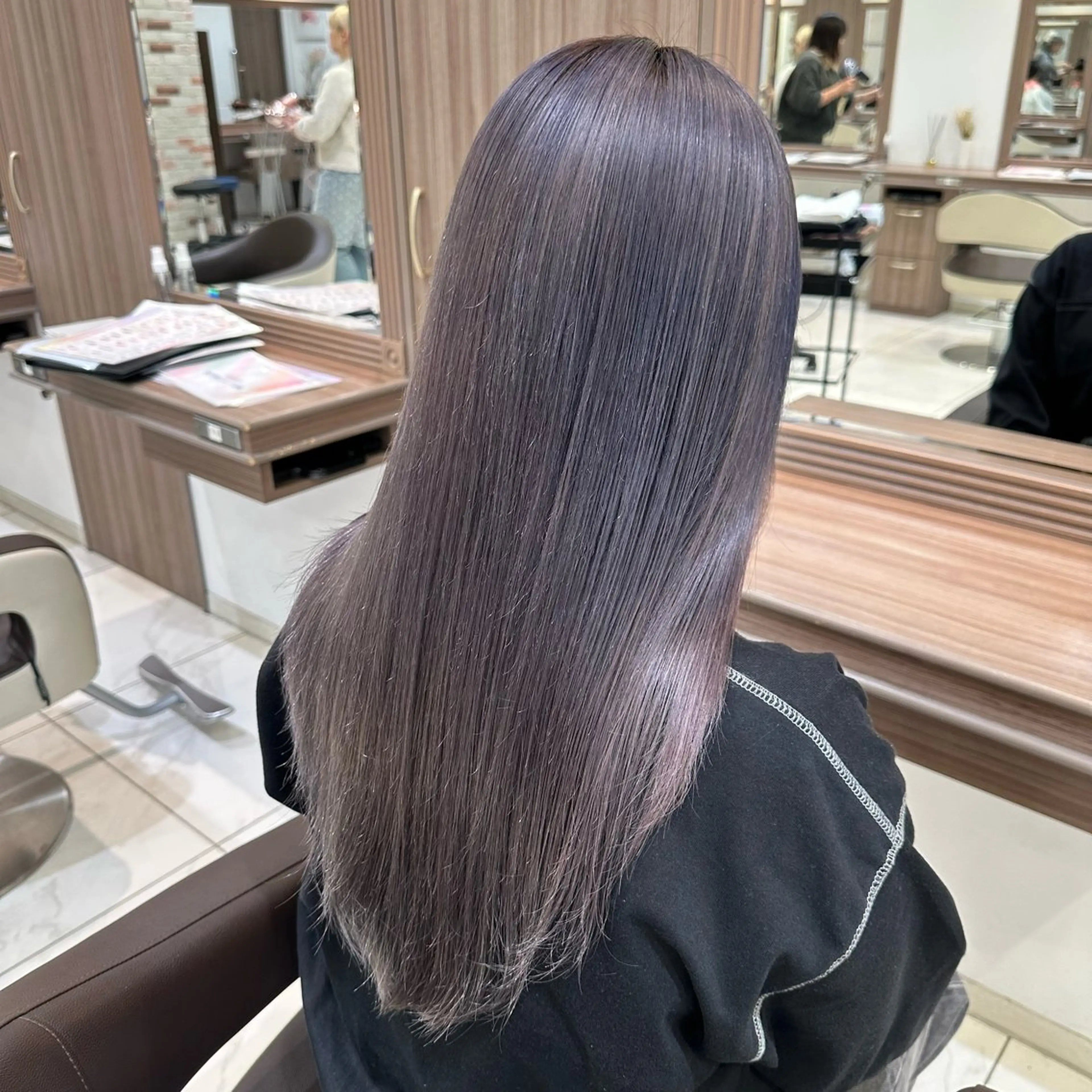 ロング カラー ブリーチ ブリーチなしカラー ヘアカラー 𓍯暖色/韓国風 田中沙羅‎𓍯のヘアスタイル