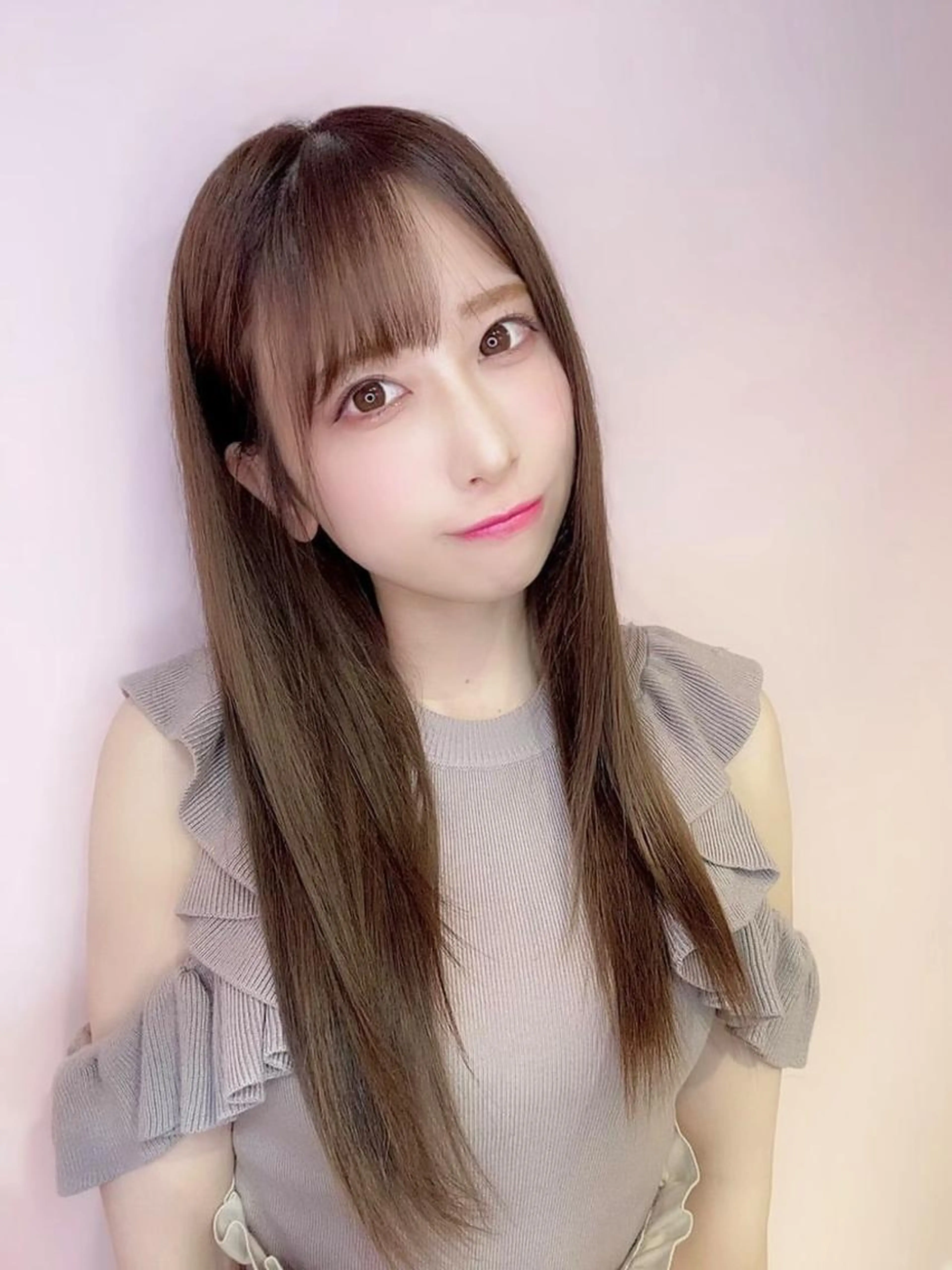 💕巻ける縮毛矯正＋ヘアカラー💕の写真