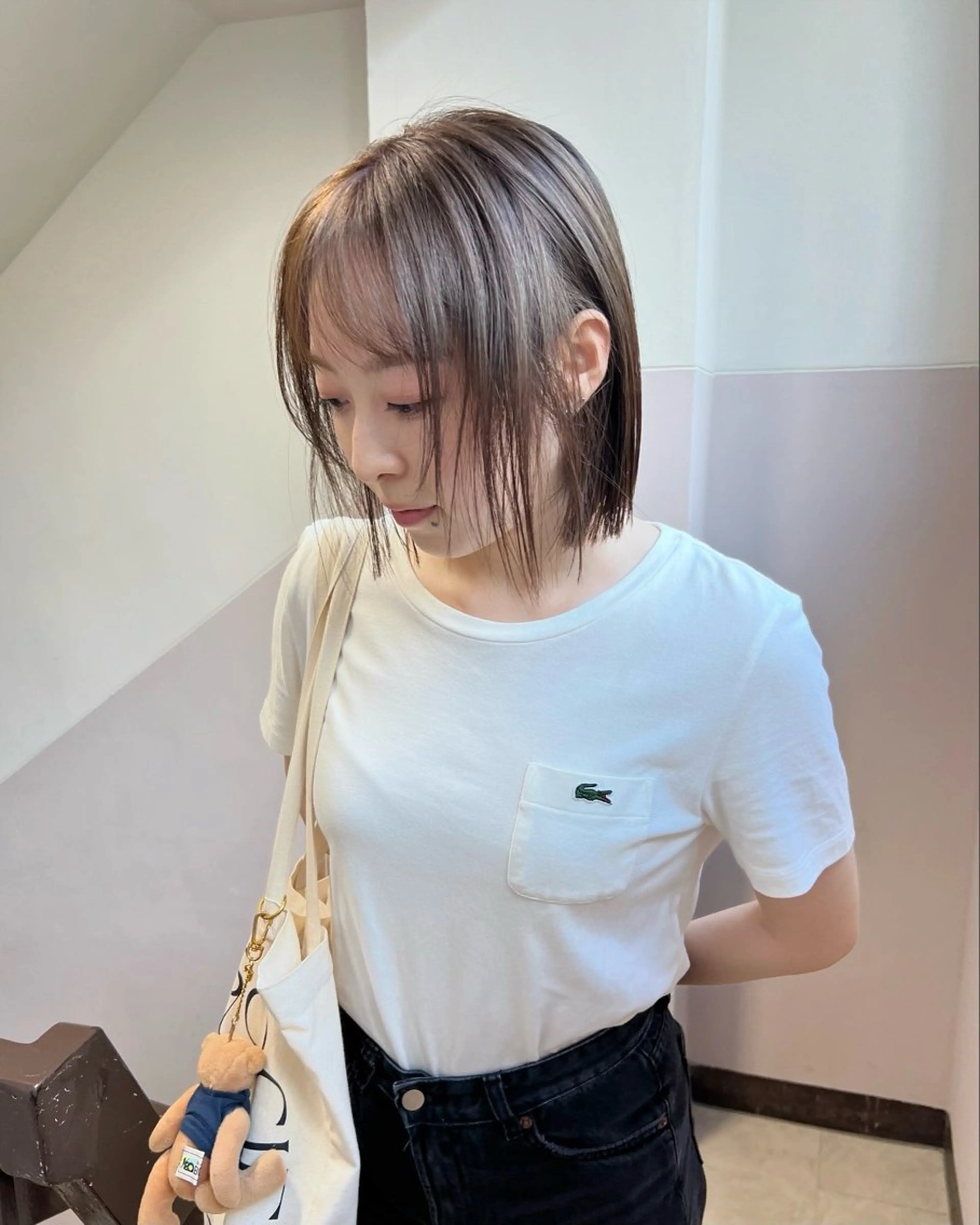 ショート カラー カット ヘアカラー トリートメント 樫原裕二/レイヤー カット/透明感カラーのヘアスタイル