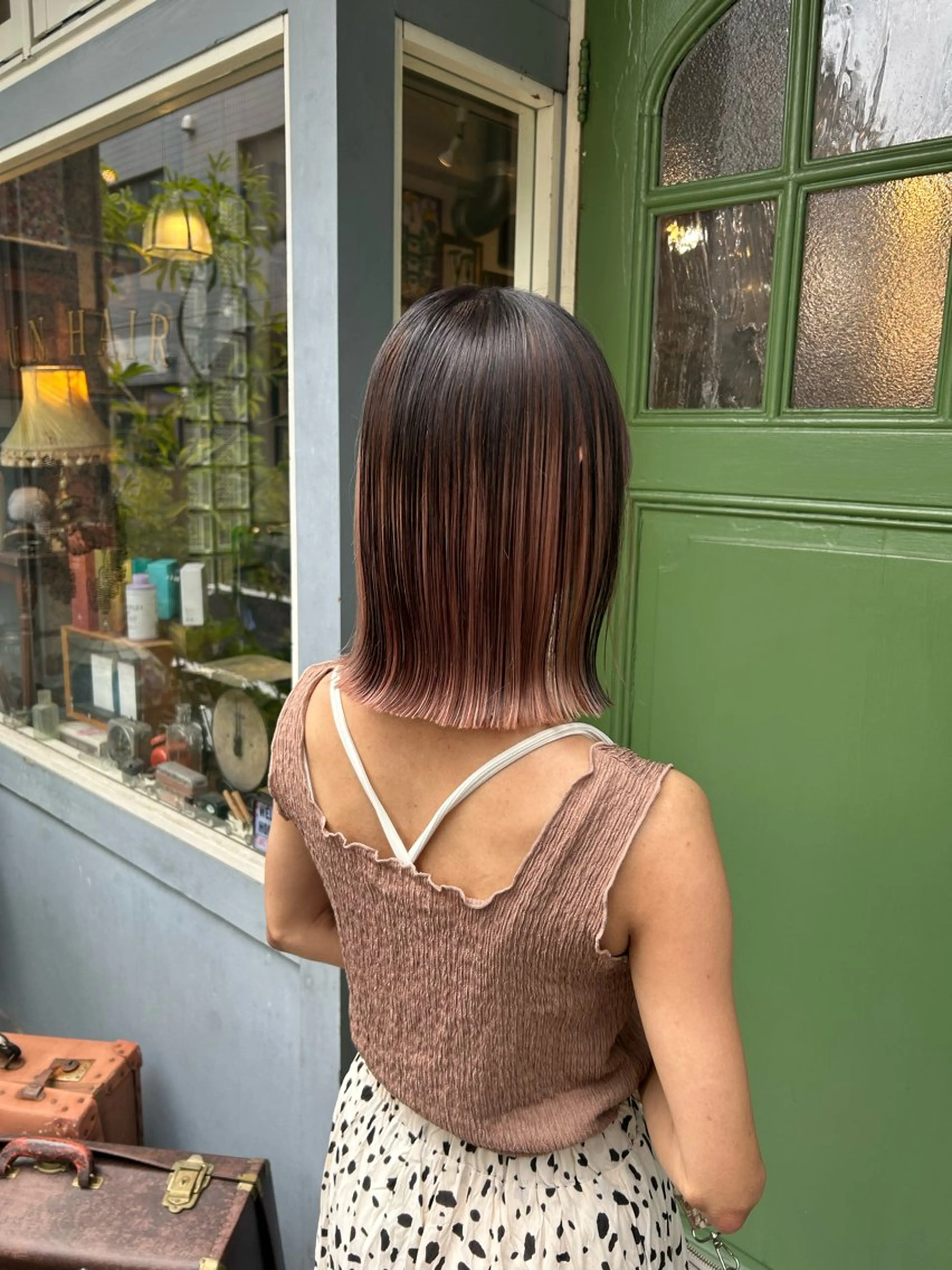 ショート カラー ブリーチ カット ヘアカラー トリートメント ヘッドスパ BRITS 渡辺 菜々子のヘアスタイル