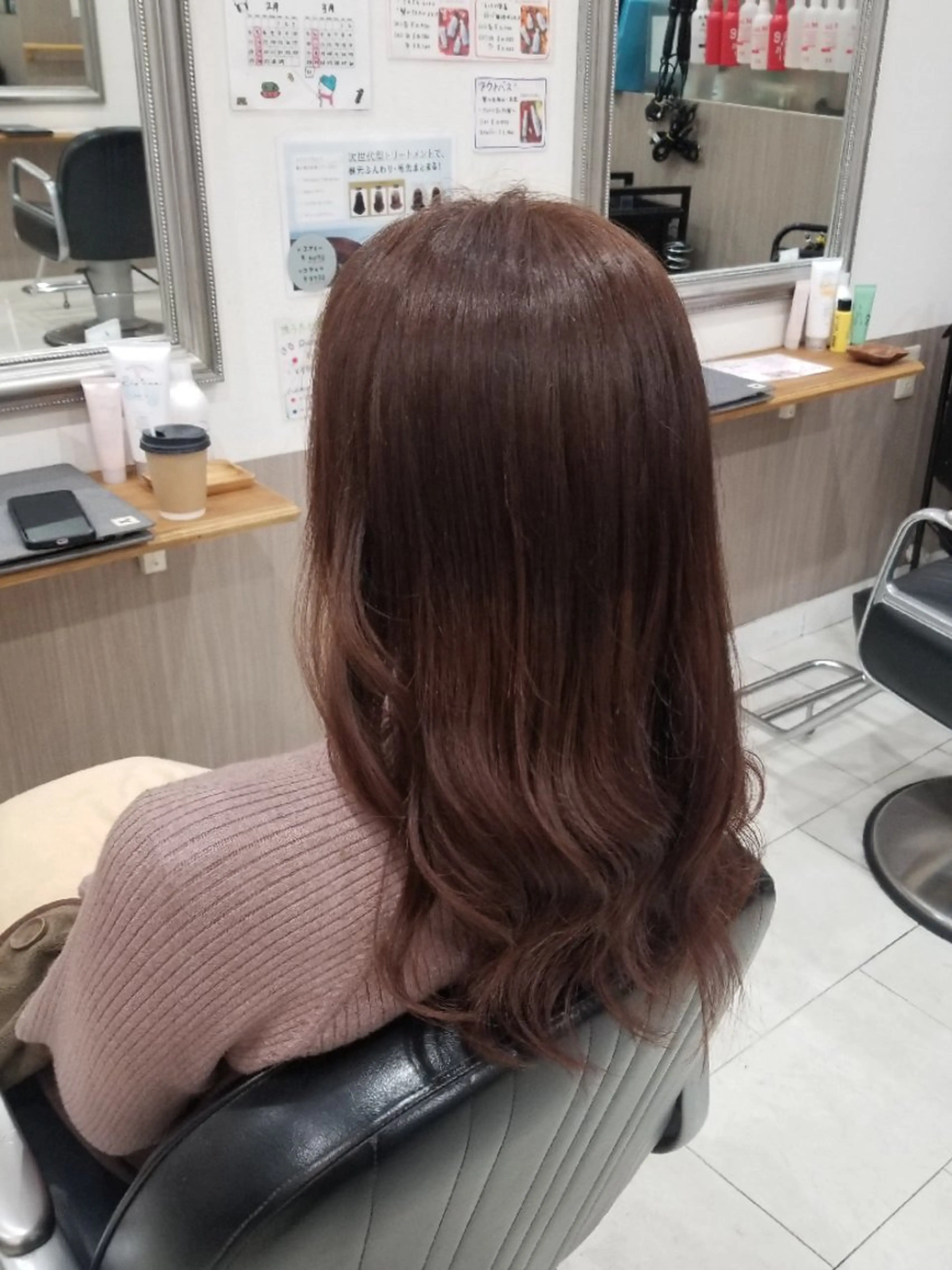 カラー ヘアカラー 暖色🍎透明感カラー 🩵小林かりんのヘアスタイル