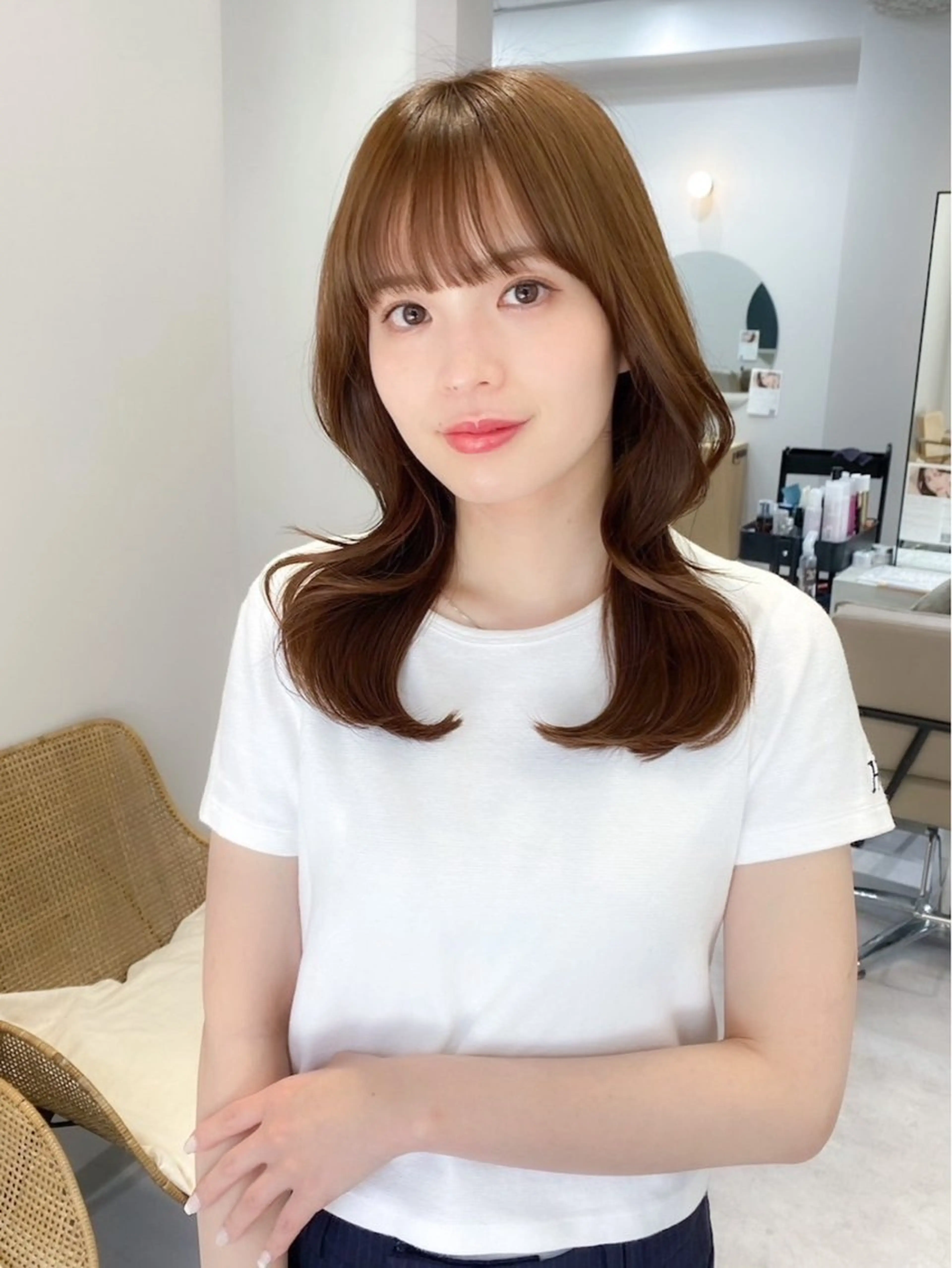セミロング 🍀立川/艶髪/レイ ヤーmihiro🍀のヘアスタイル
