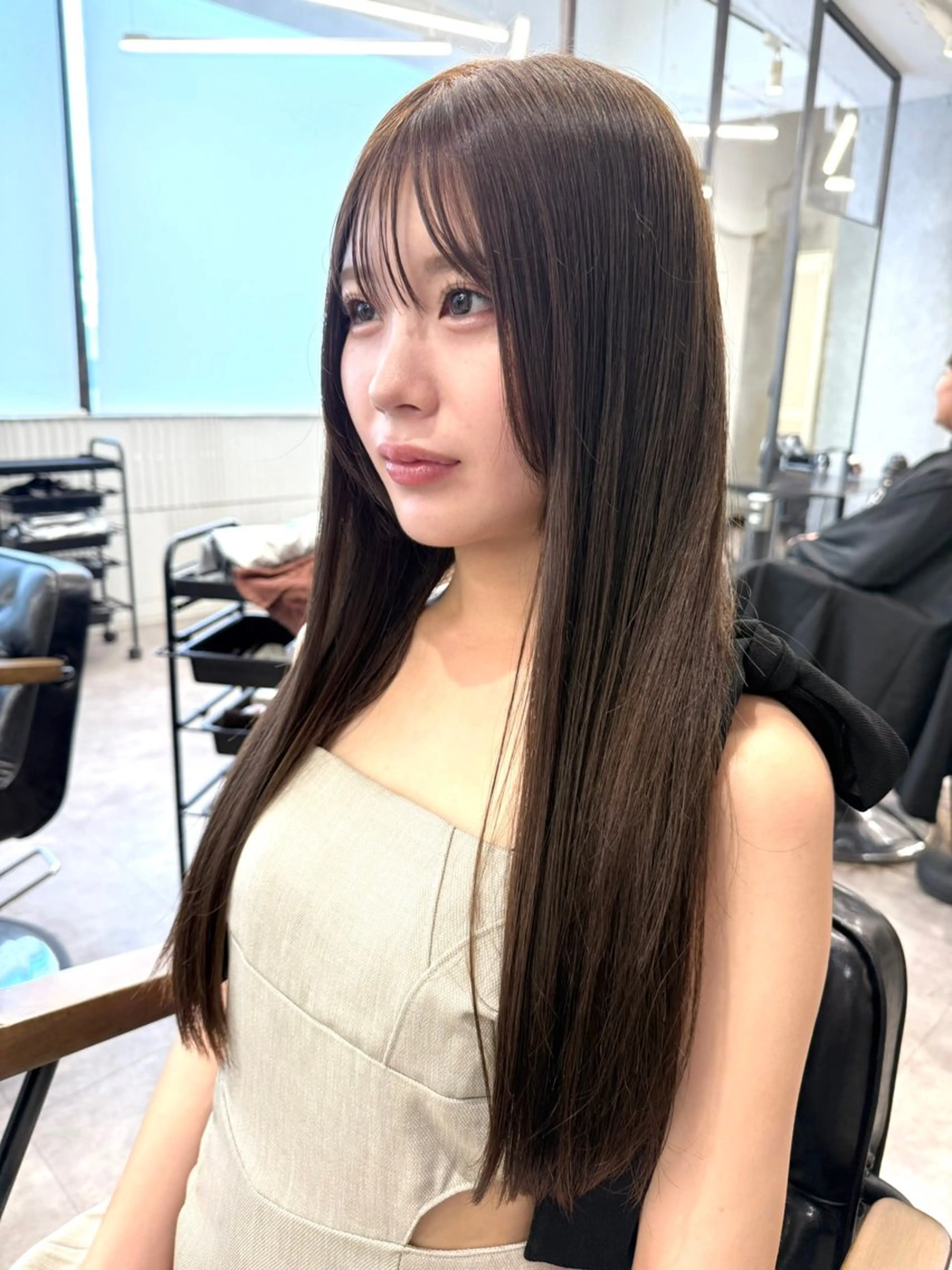 ロング カラー カット ヘアカラー 色気レイヤー& ショートはお任せ🌟のヘアスタイル