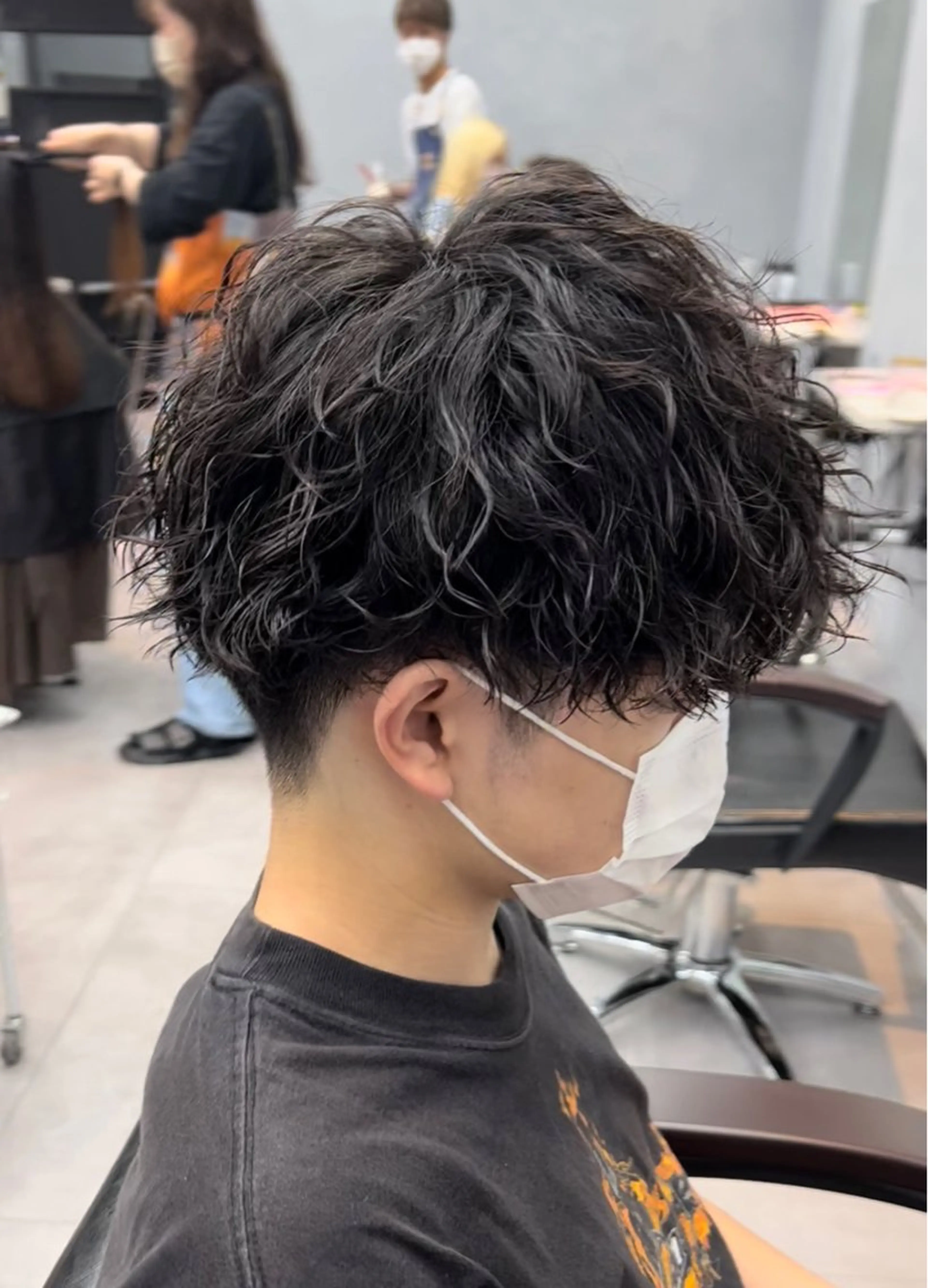 ショート パーマ メンズ カット パーマ 🦩パーマン🦩佐藤 航太のヘアスタイル