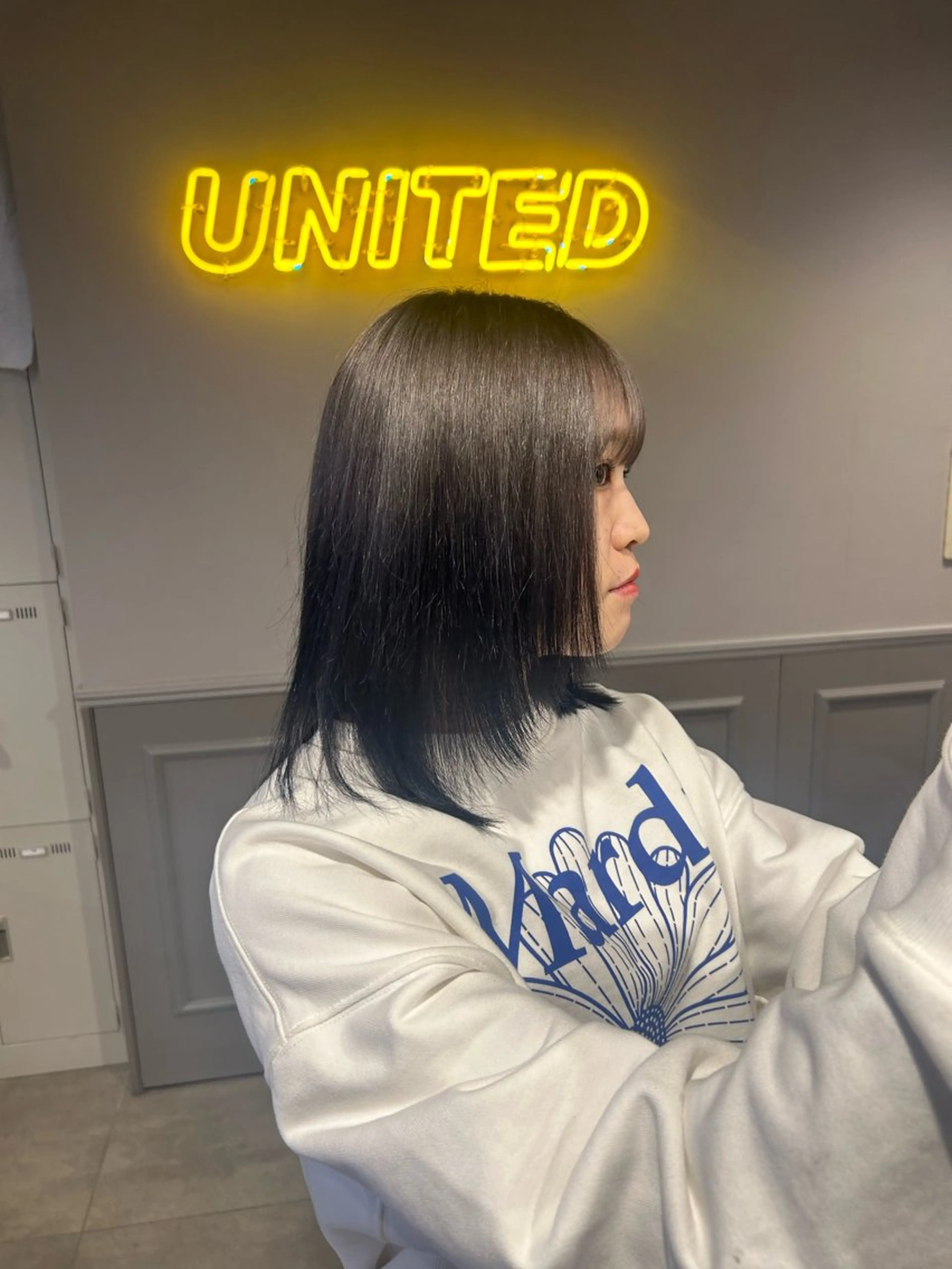 セミロング カラー 韓国/トレンド レイヤー【101】のヘアスタイル