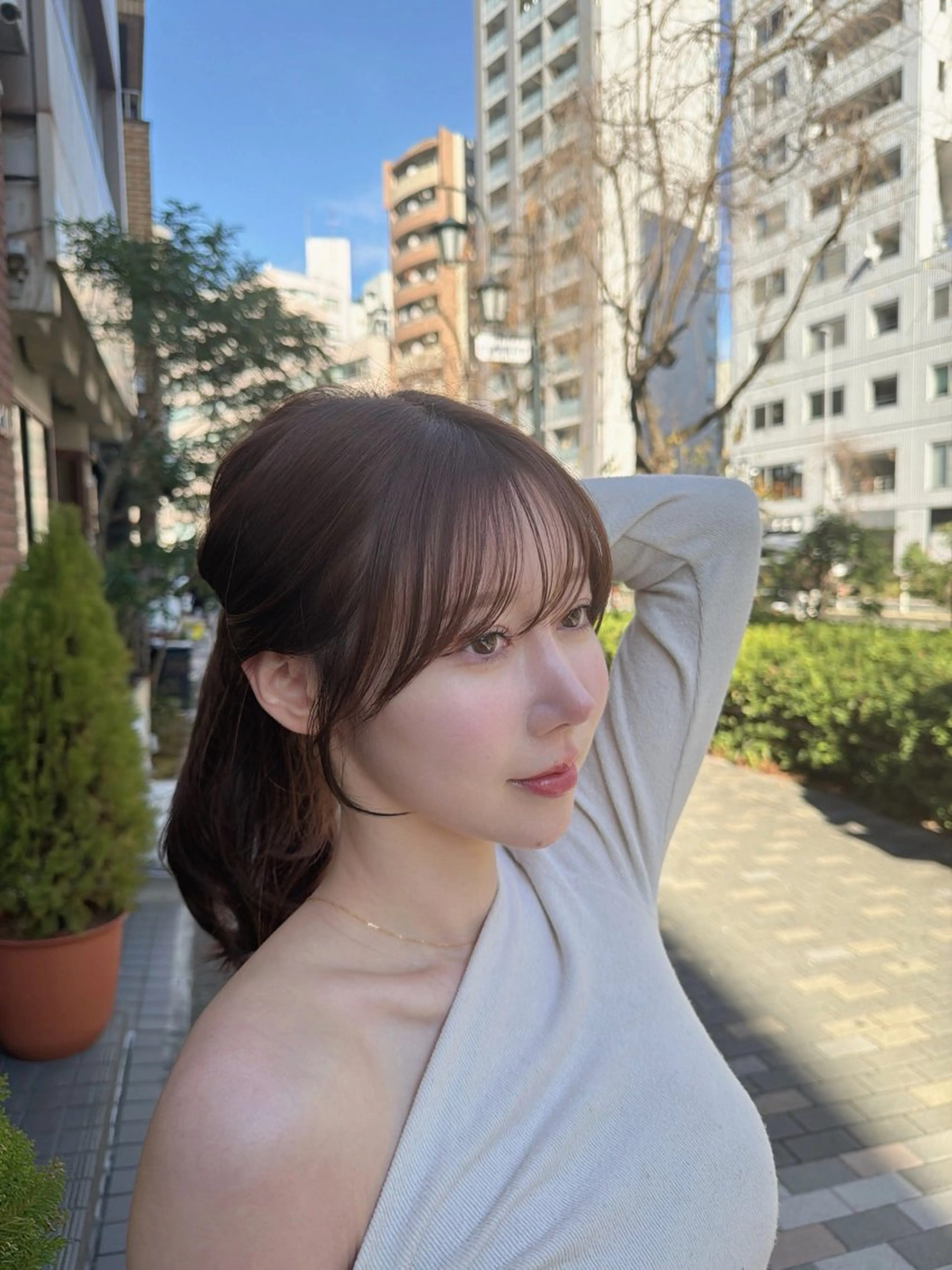 セミロング レイヤー× アイドル前髪/Renのヘアスタイル