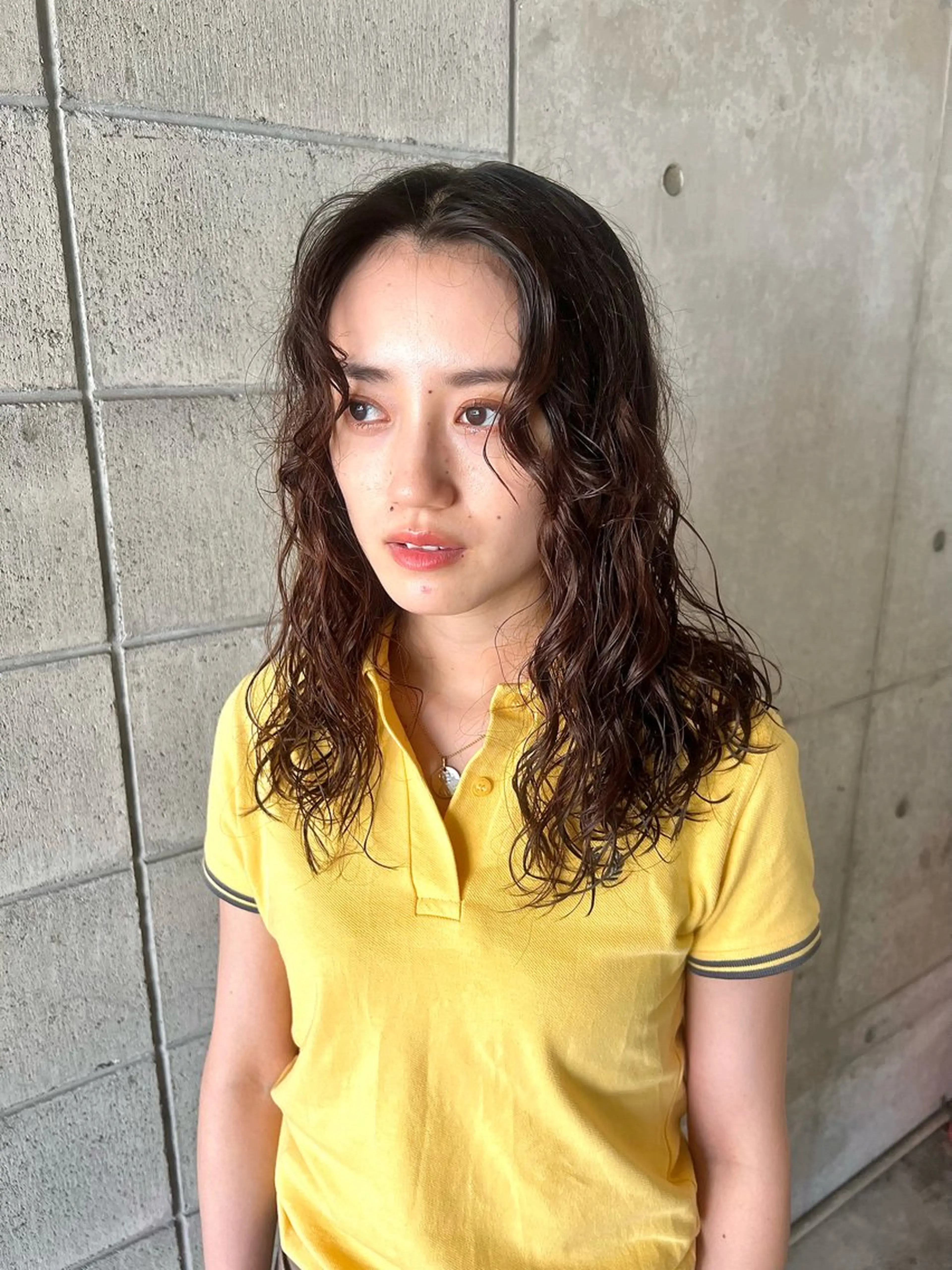 セミロング パーマ カット パーマ トリートメント rire所属・宮川 日菜子のヘアスタイル