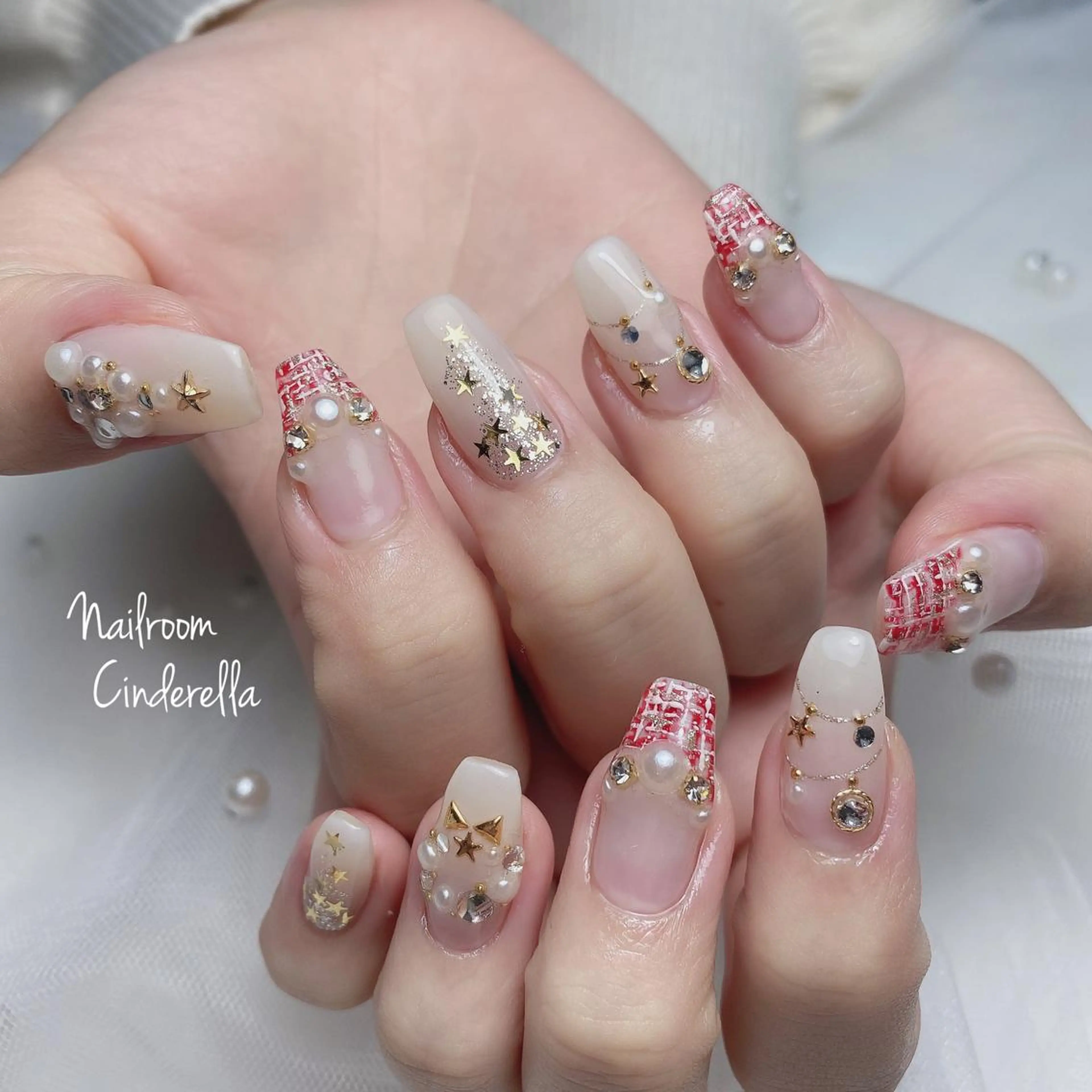 ネイル 冬ネイル クリスマス Nailroom. Cinderellaのネイルデザイン