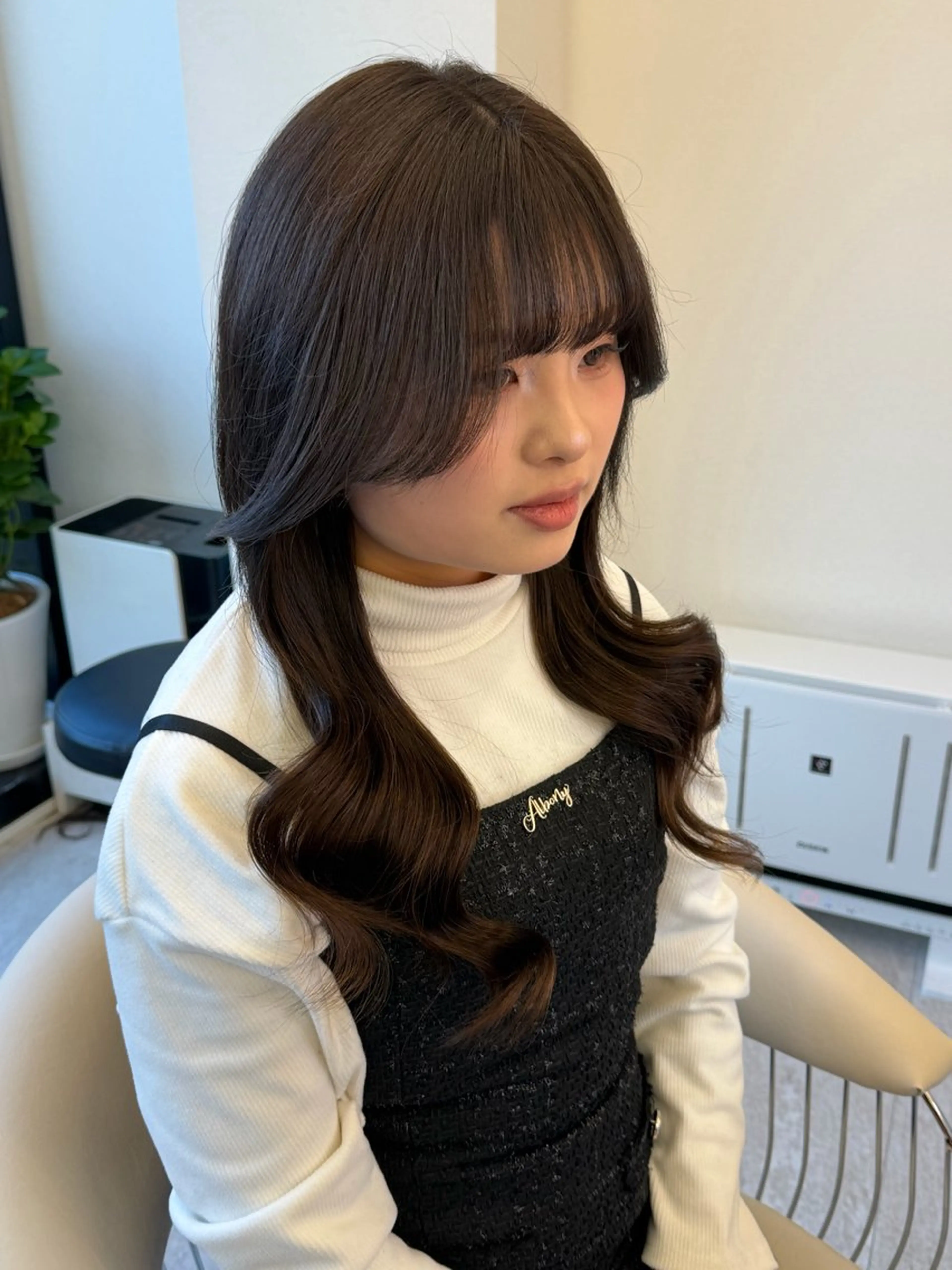 セミロング カット エクステ Fi-Ne原宿/ プルエクステ/そらのヘアスタイル