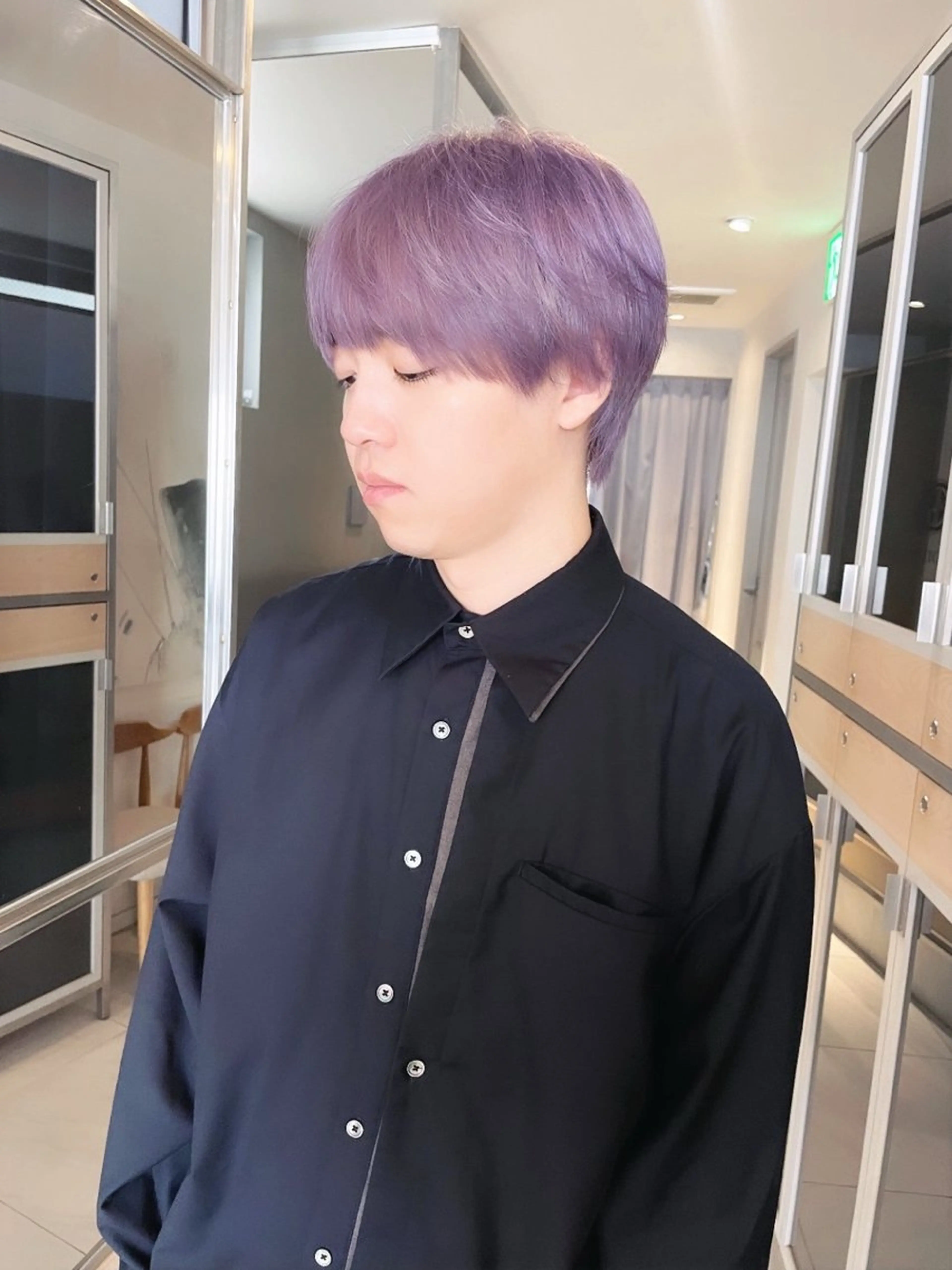 カラー メンズ ヘアカラー ワンホン/韓国ヘア 🤍amiのヘアスタイル