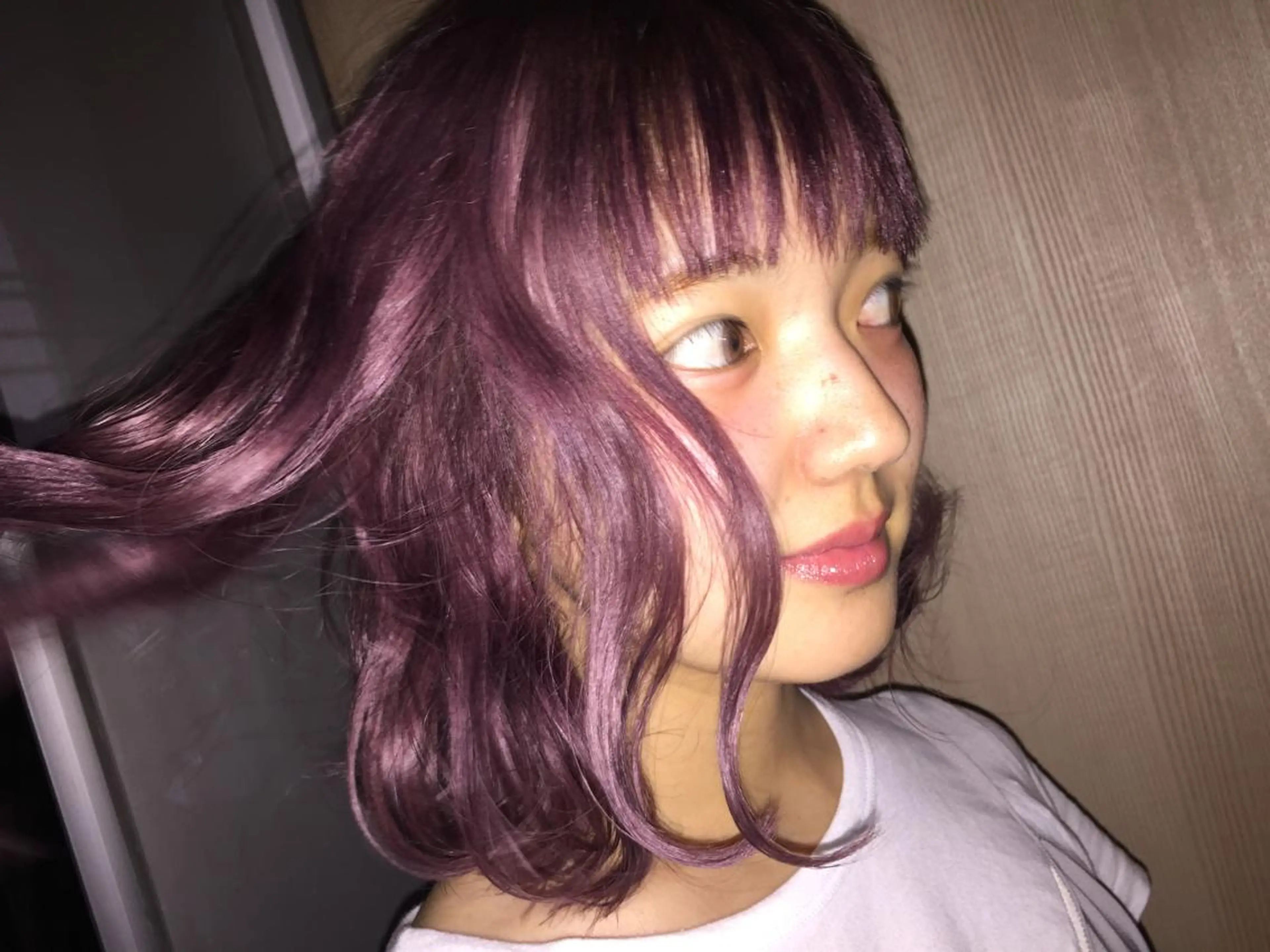 ミディアム カラー eri kinjoのヘアスタイル