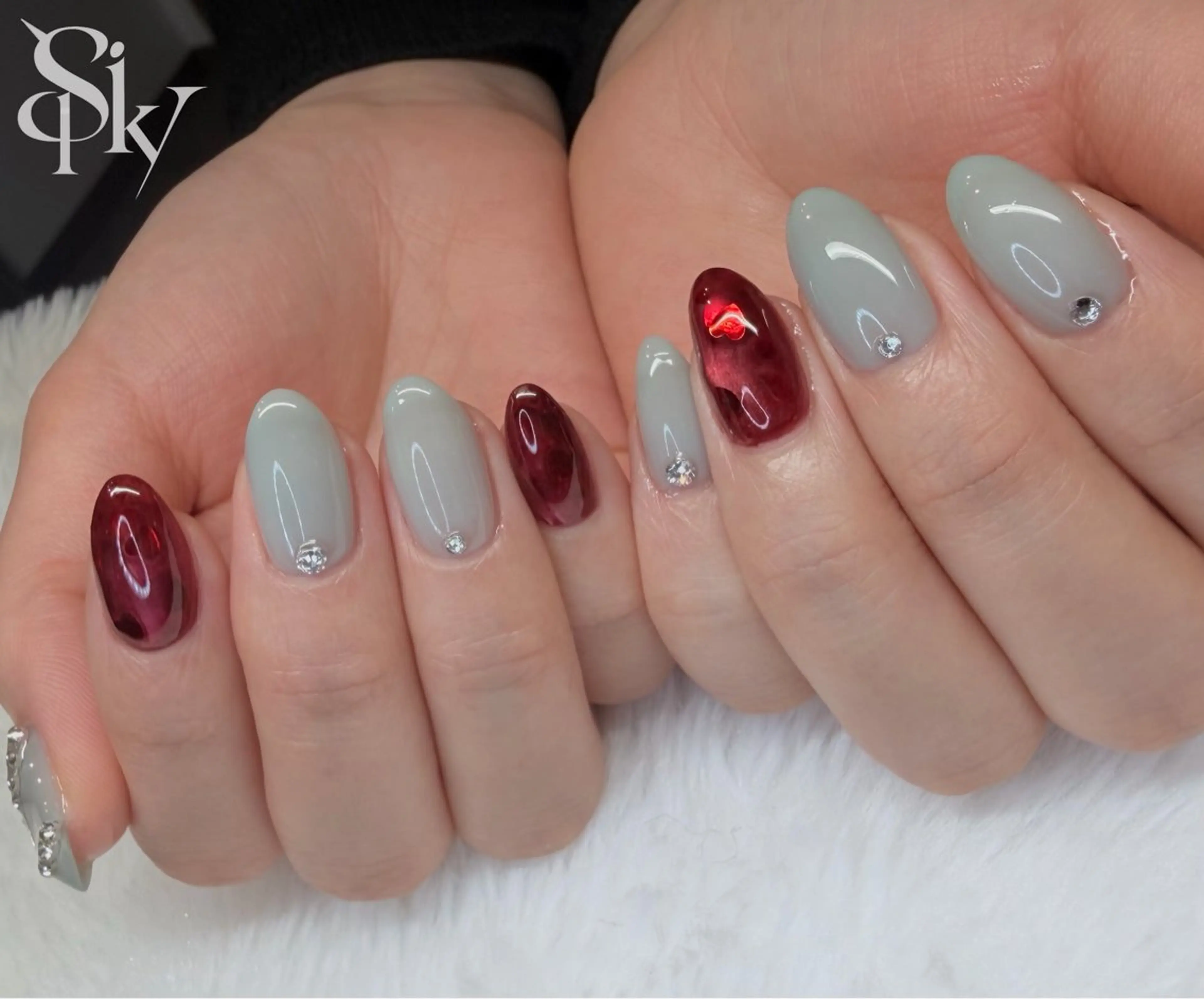 ネイル ハンドネイル Spiky とうげ ふうかのネイルデザイン