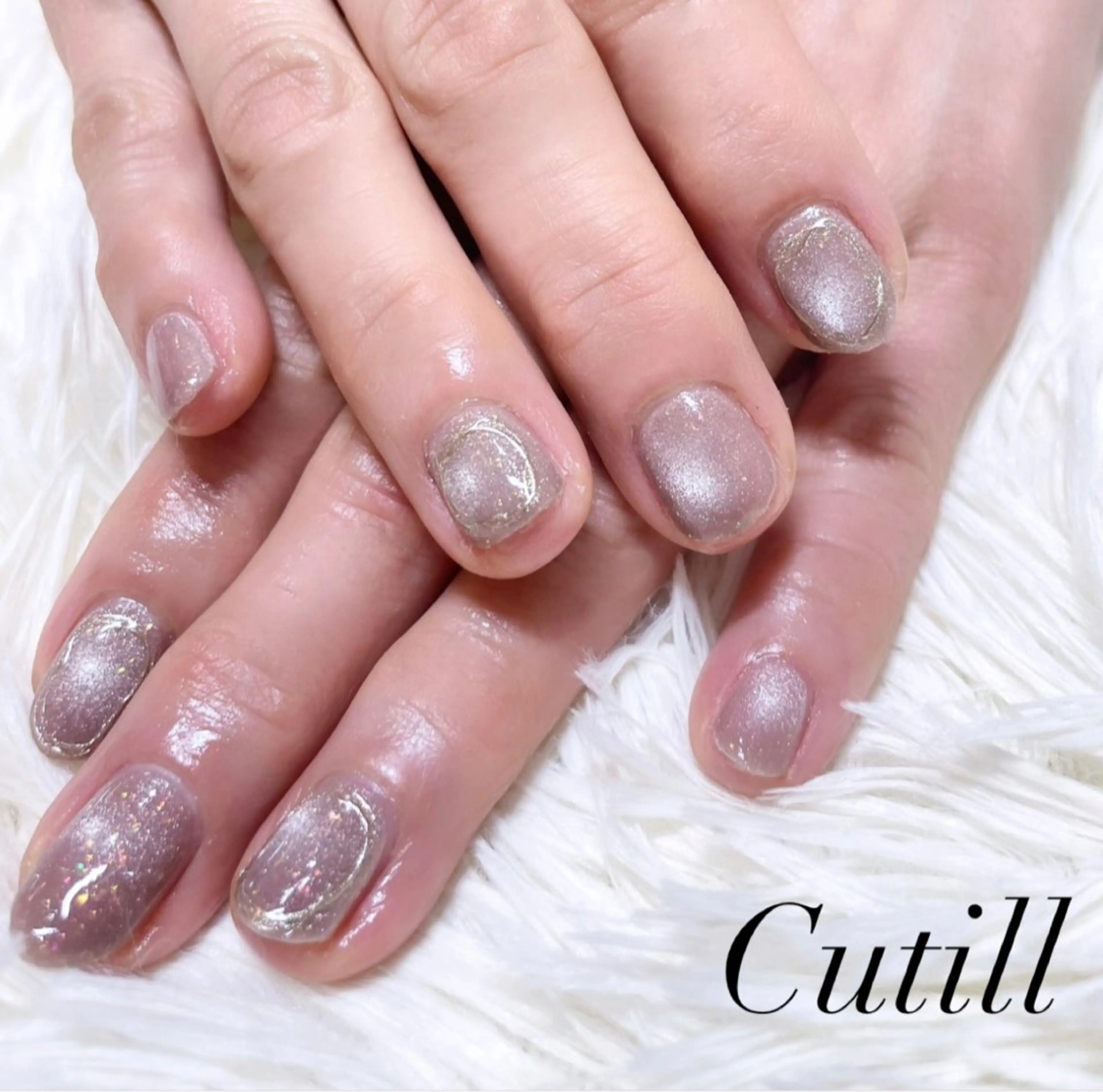 ネイル アートネイル 氷ネイル・うるうるネイル マグネットネイル ハンドネイル feel.a ‎もえ‎のネイルデザイン