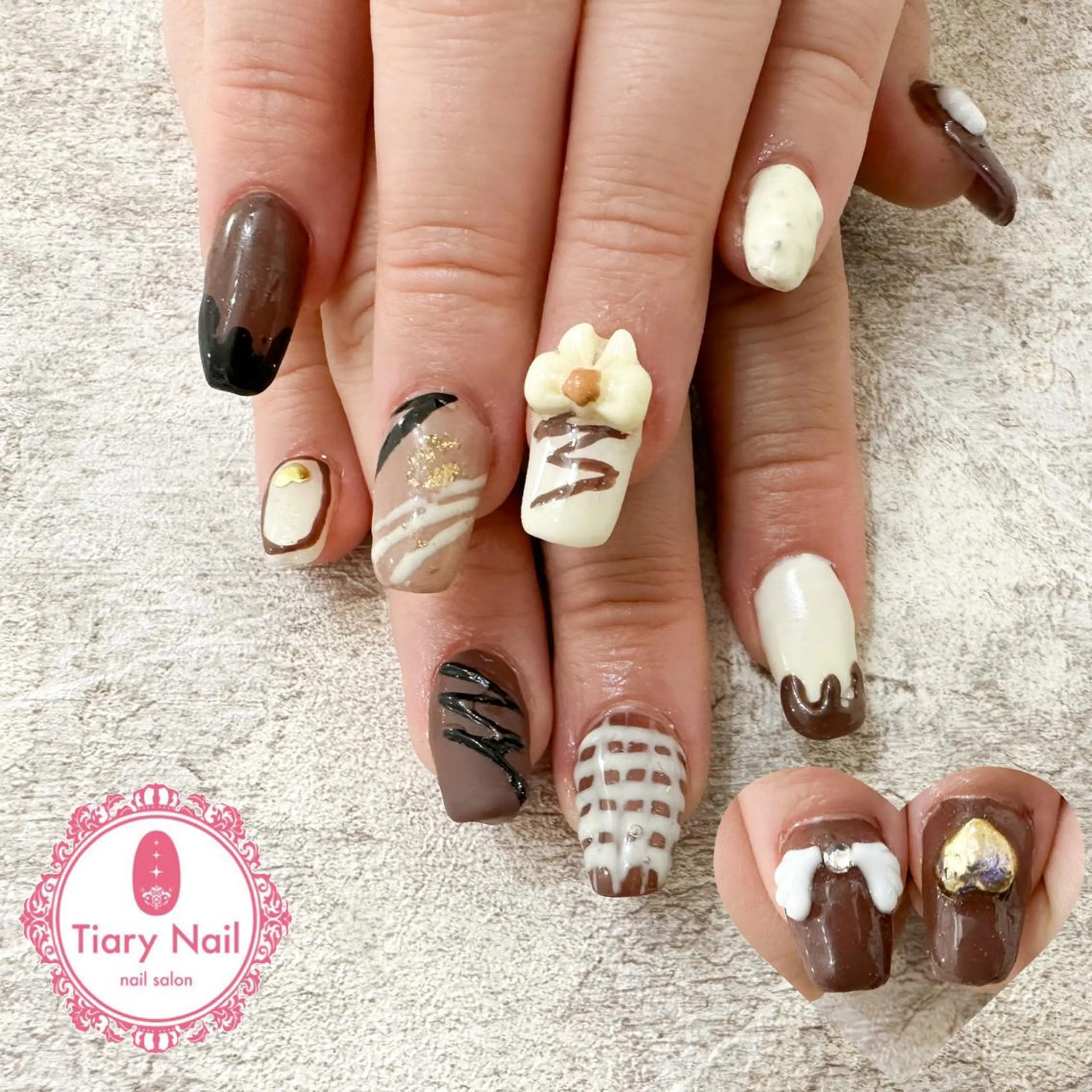 ネイル tiarynail K K🐼のネイルデザイン