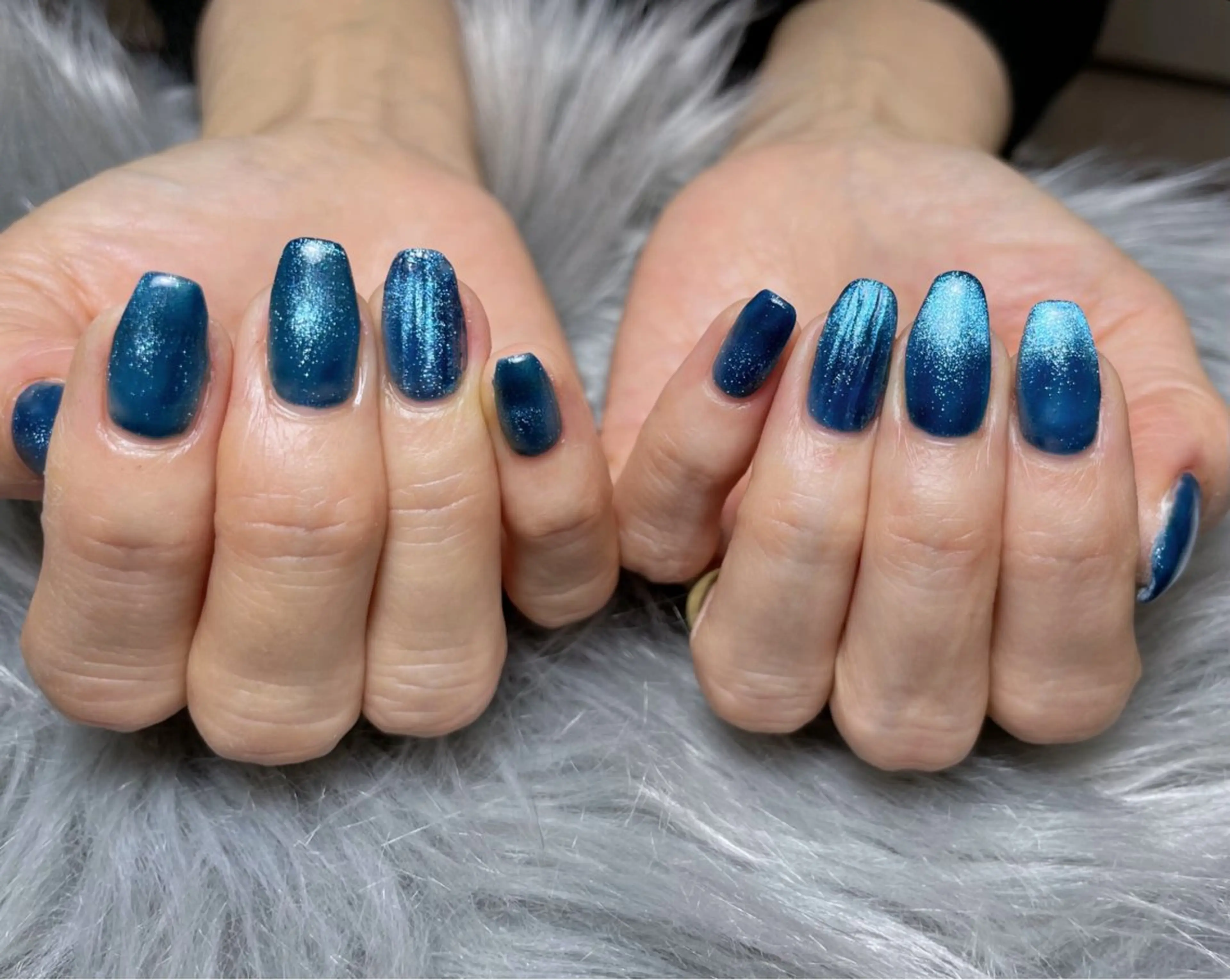 ネイル ジェルネイル マグネットネイル パラジェル シンプルネイル ハンドネイル BLANC.nail yuuのネイルデザイン