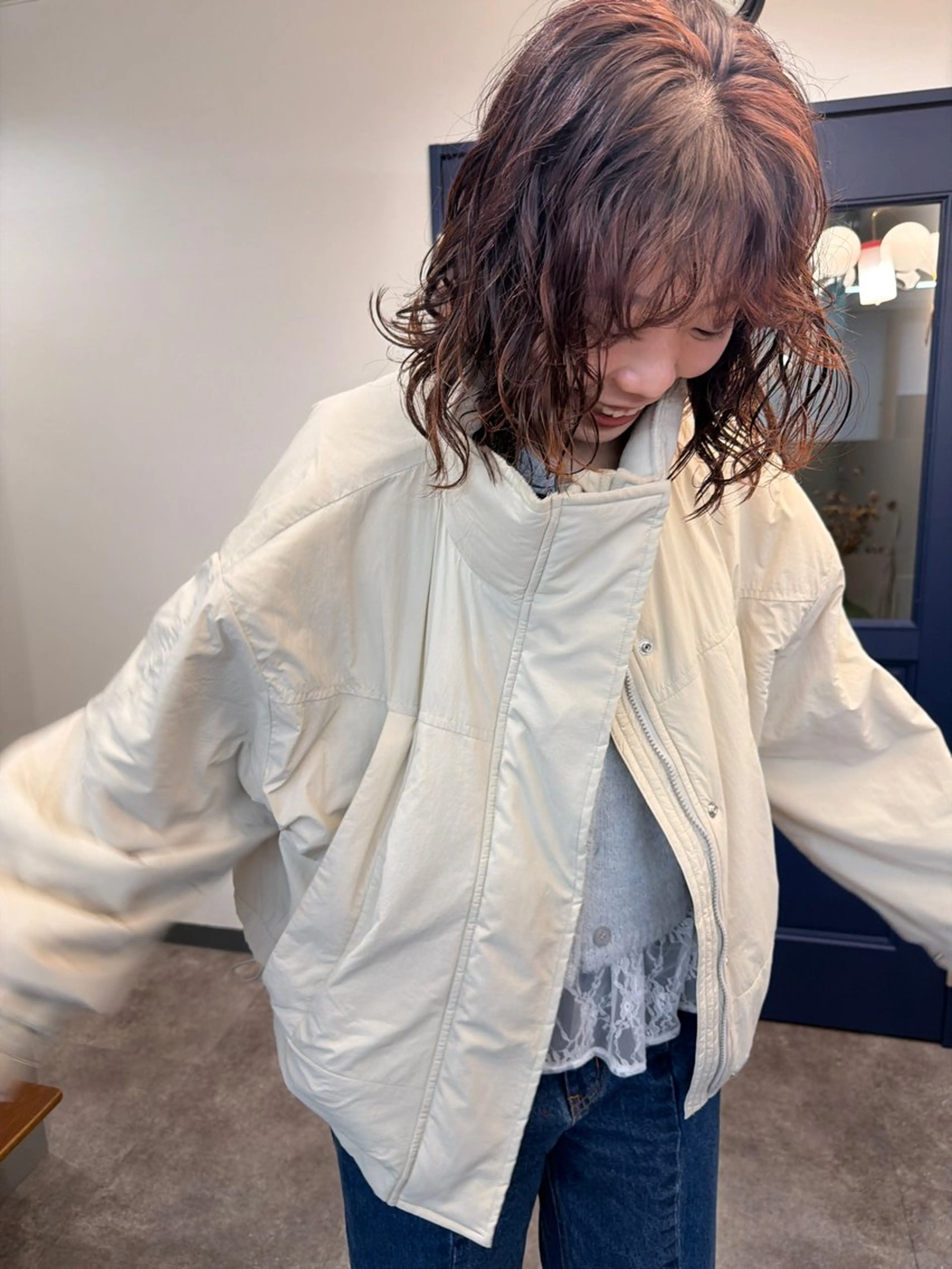 カラー パーマ パーマ/透明感カラー 元町🌱takutoのヘアスタイル