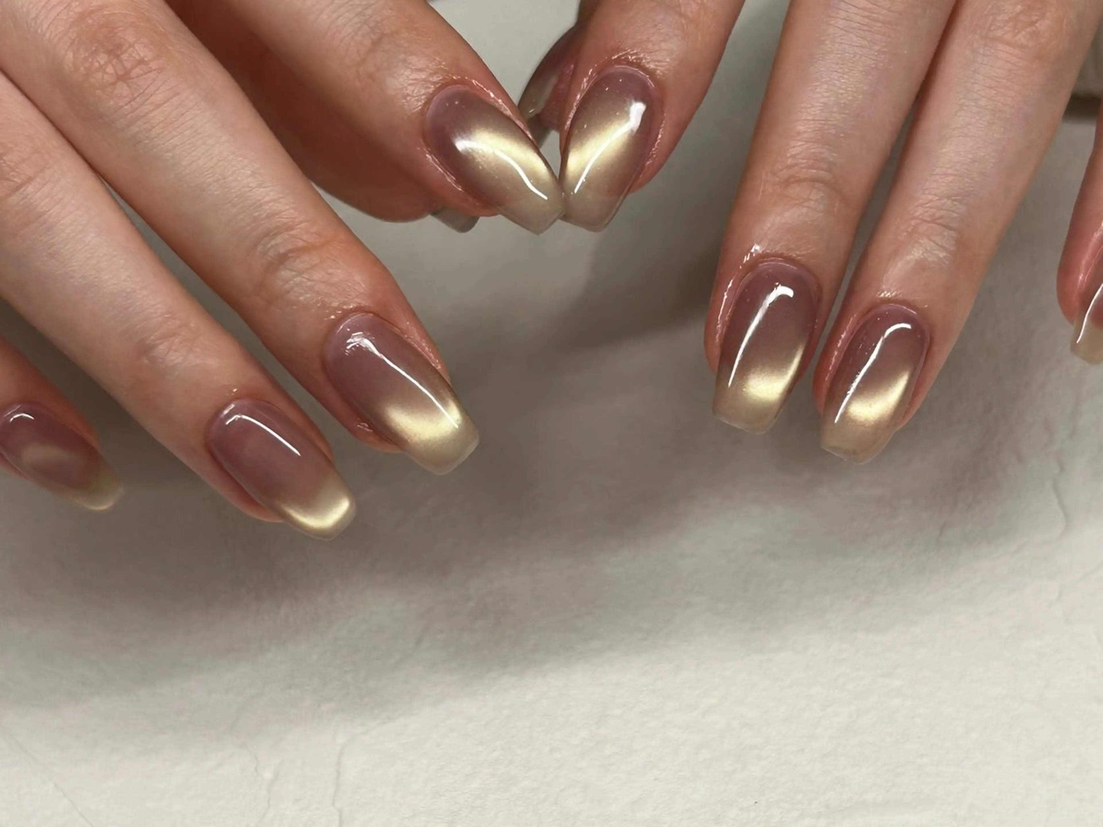 ネイル マグネットネイル ワンカラーネイル 🫧なちゅ盛れ/ ちゅるん/EVA🫧のネイルデザイン