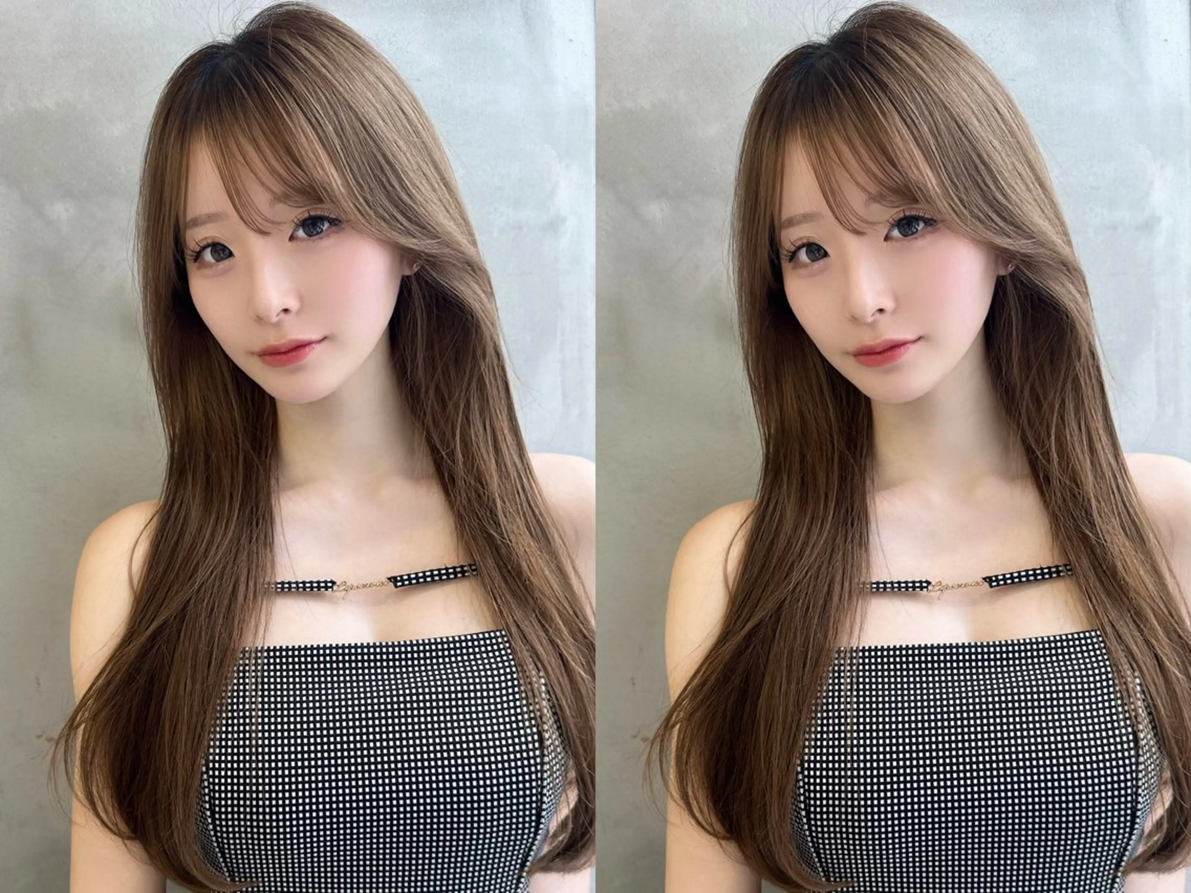 ロング カット MASHU韓国ヘア/ レイヤー/透明感カラのヘアスタイル