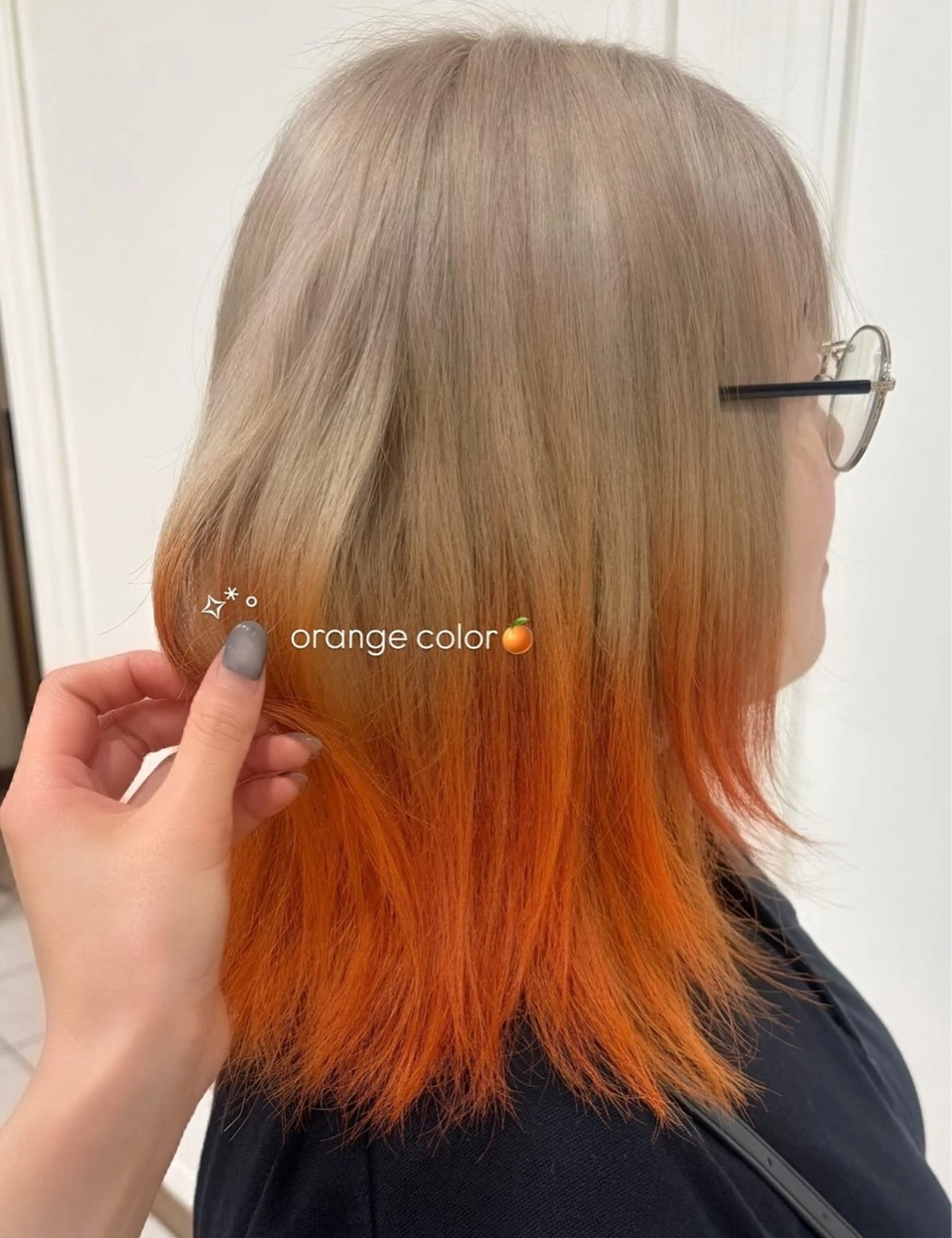 ミディアム ヘアカラー 💞暖色艶カラー/ ホウツキカナ🍒のヘアスタイル