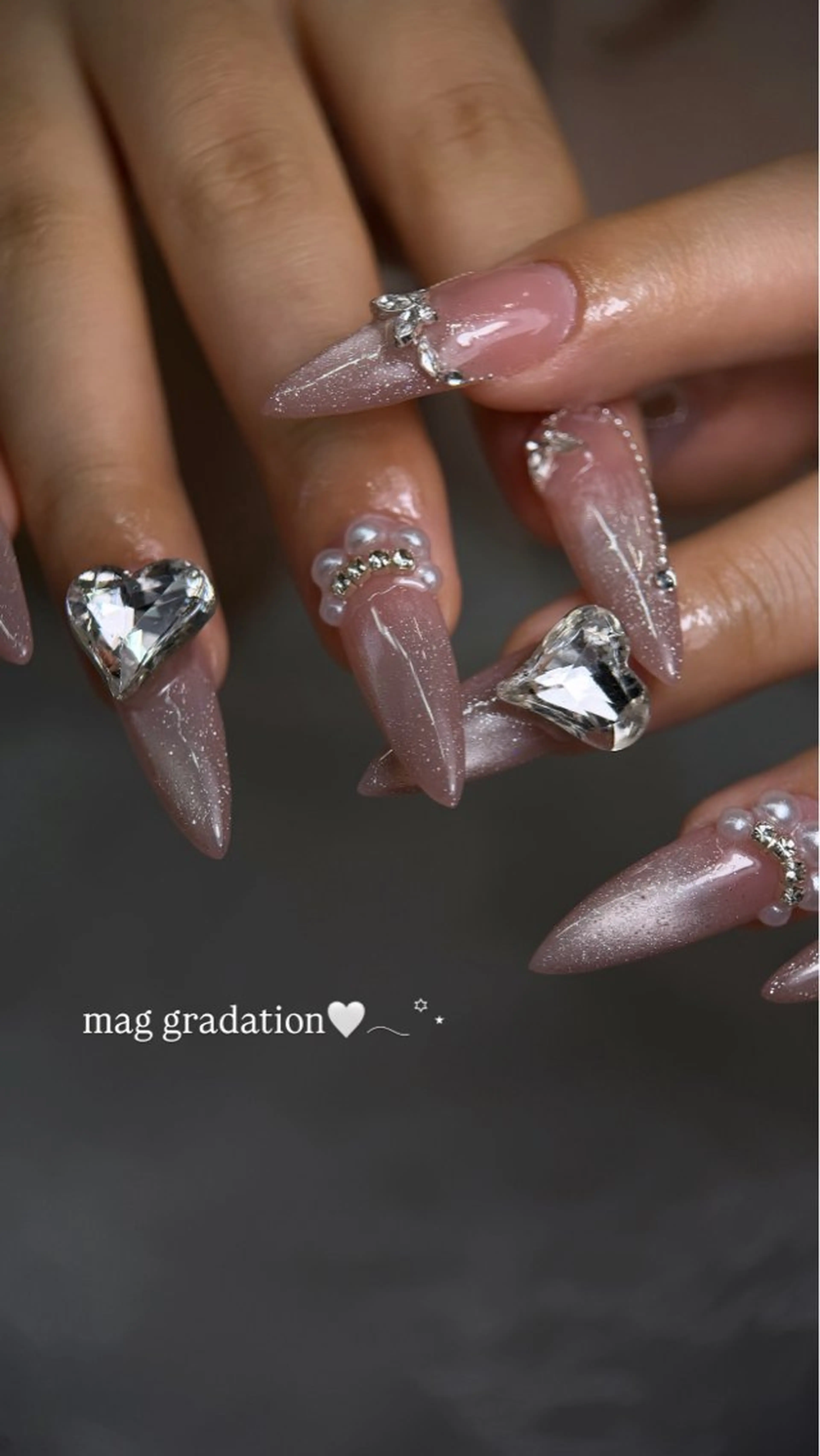 ネイル 韓国ネイル マグネットネイル ワンホンネイル NailSalon /JAPHのネイルデザイン