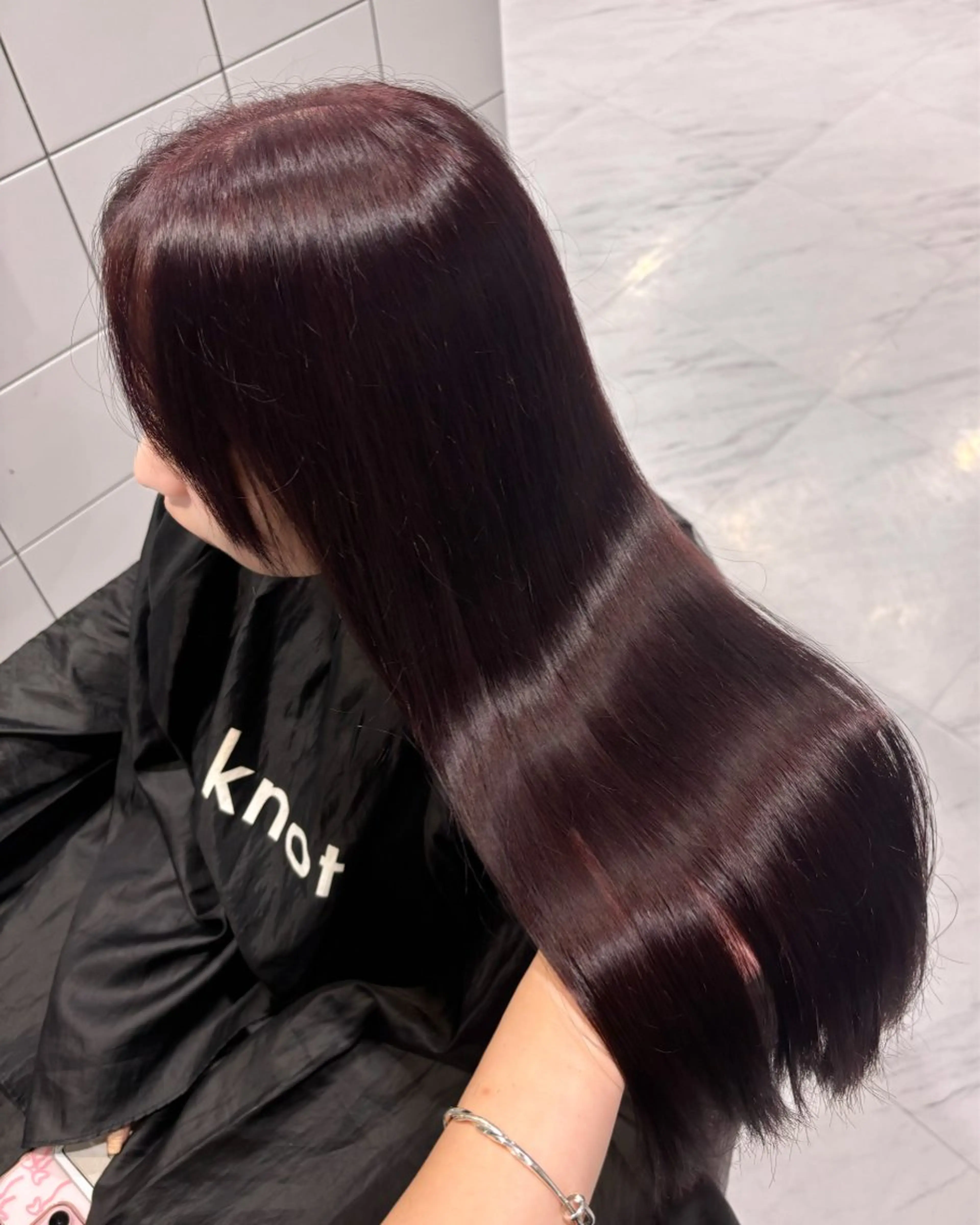 ロング カラー カット ヘアカラー トリートメント ヘッドスパ ヘアセット 表参道♡暗髪♡ 艶カラー♡アユミのヘアスタイル