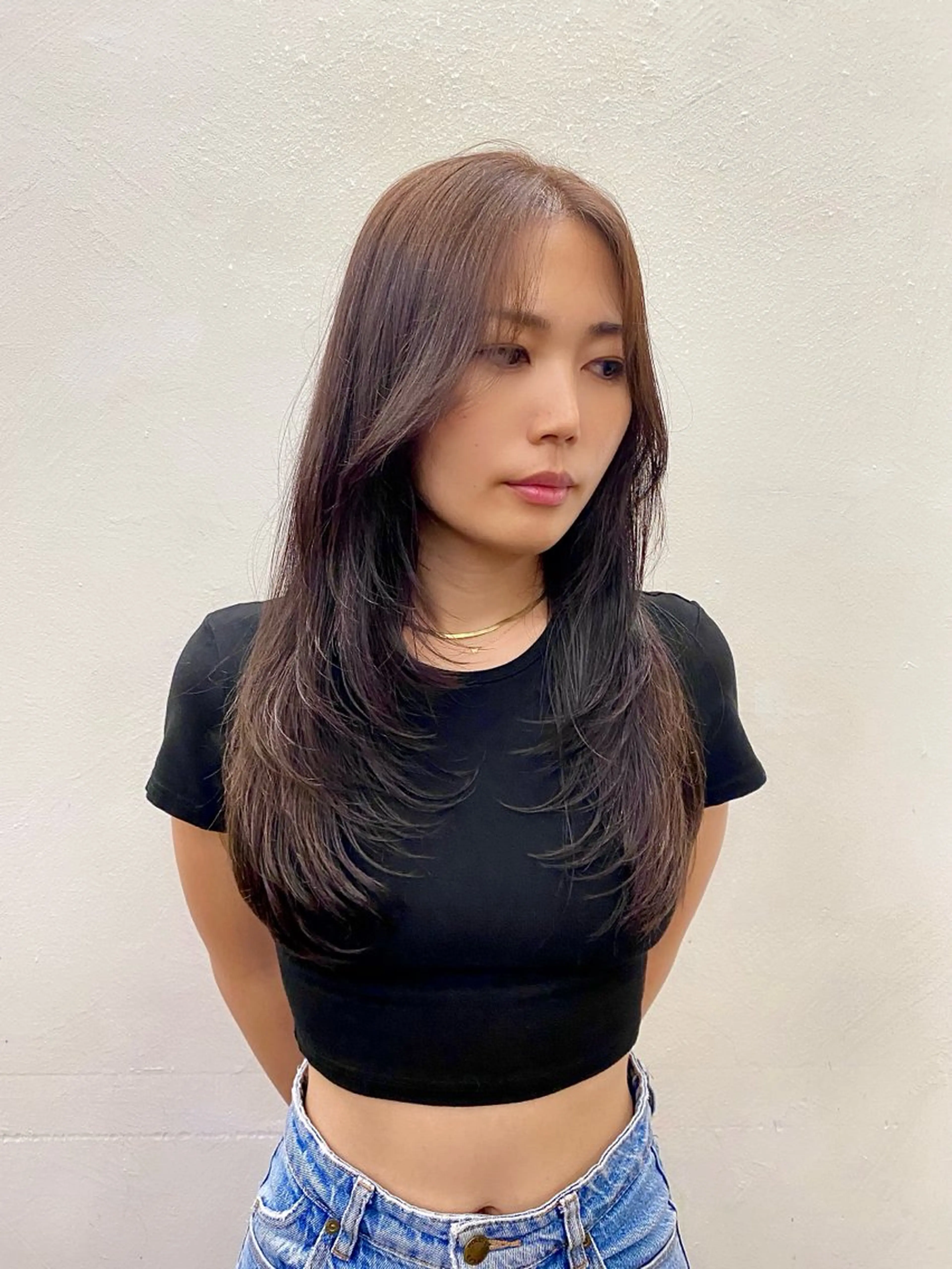 セミロング カラー Paddle所属・似合わせレイヤー/ ニュアンスパーマ高倉のヘアスタイル