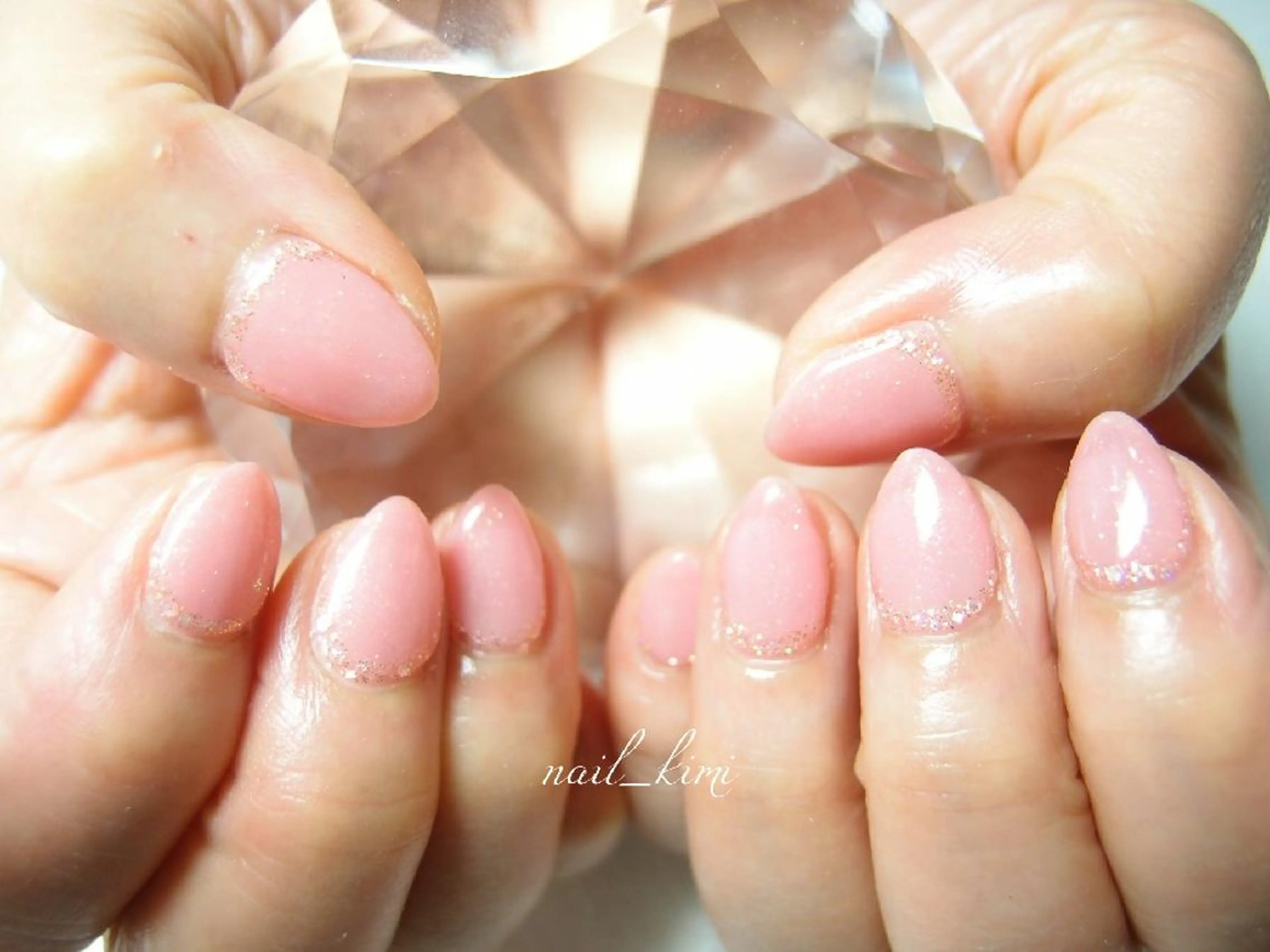 ネイル ラメ(グリッター) ワンカラーネイル ETHOSENSE. kimikaのネイルデザイン