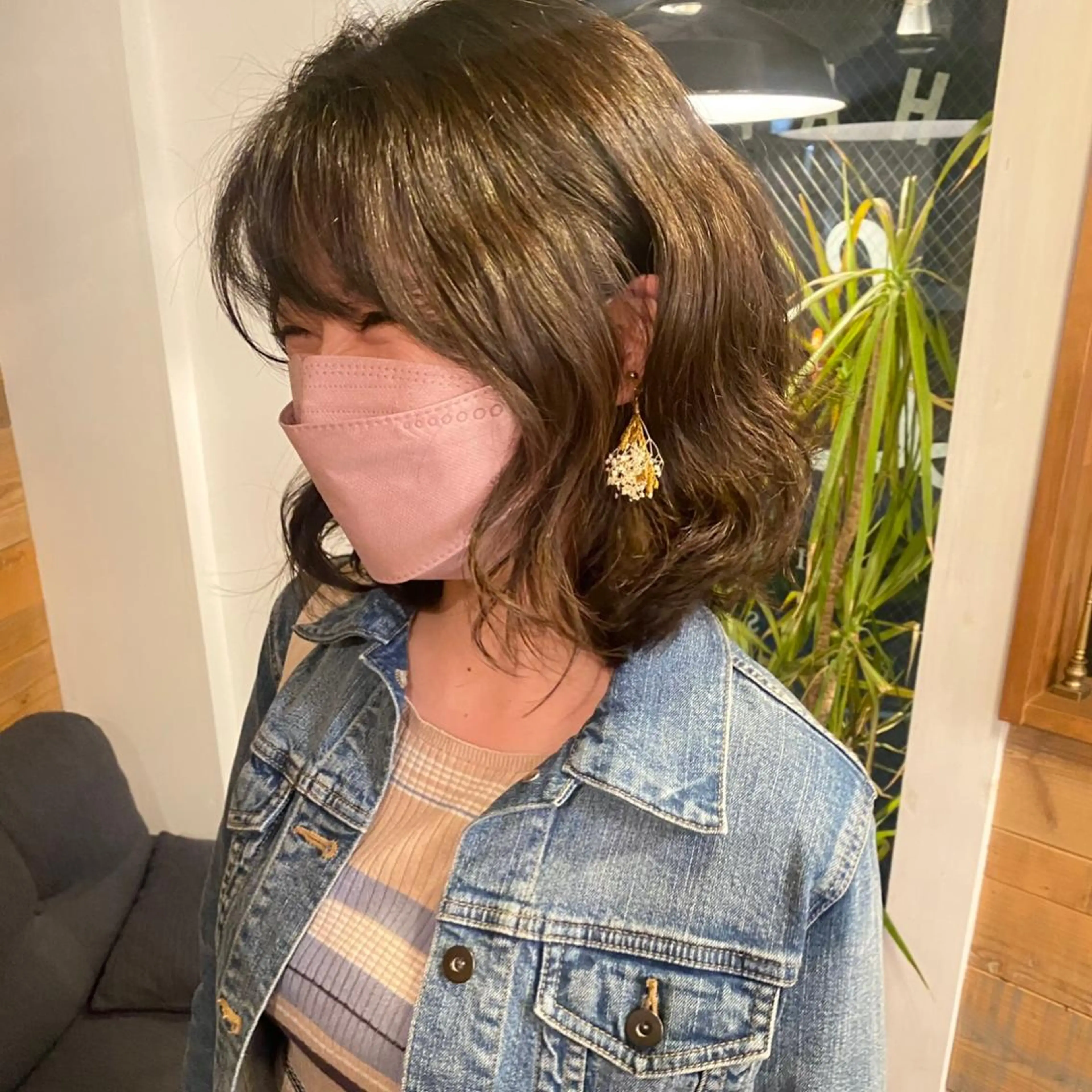 ショート パーマ カット パーマ トリートメント 丸岡 美穂のヘアスタイル