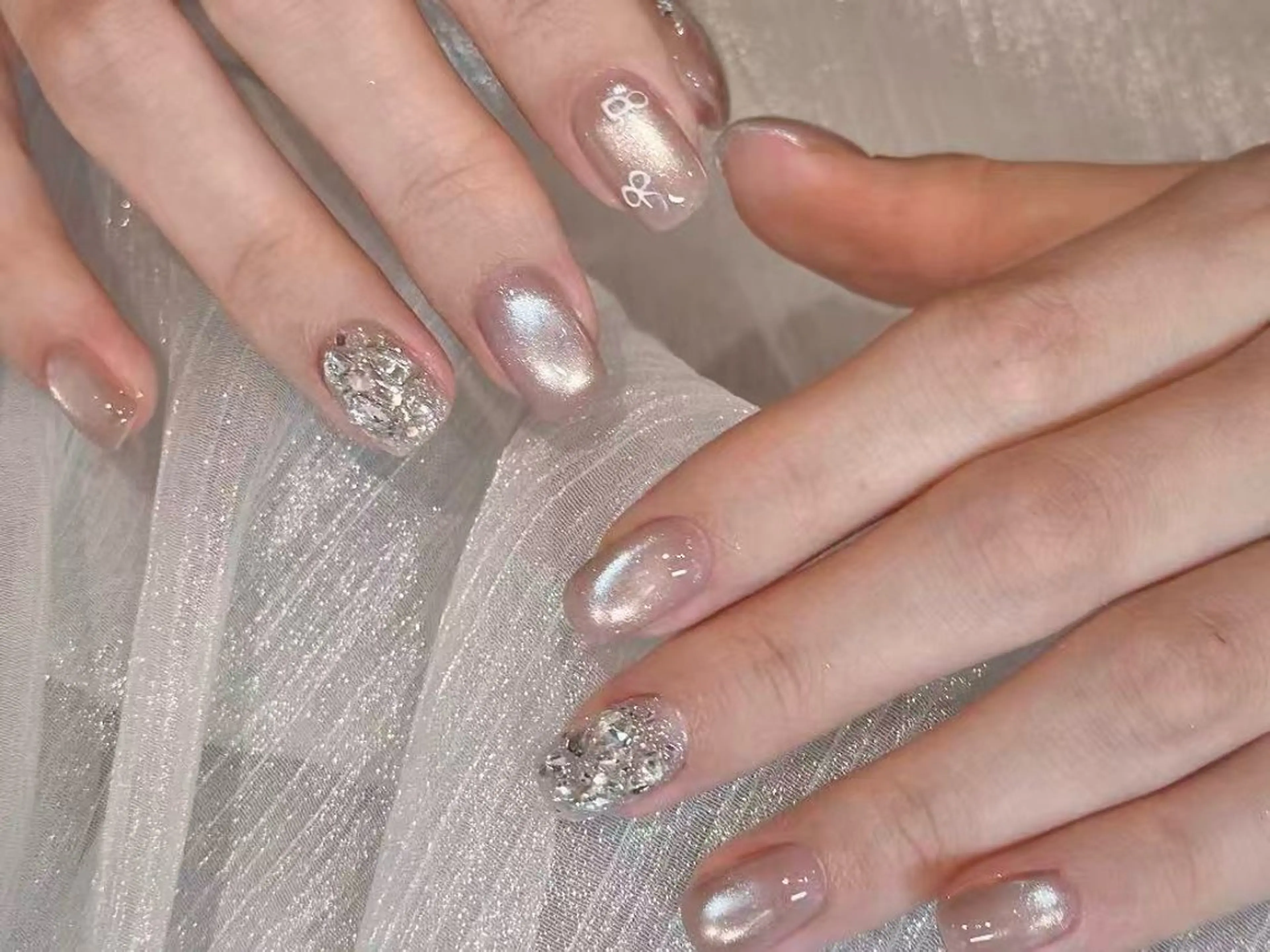 ネイル 氷ネイル・うるうるネイル 韓国ネイル 持ち込み ハンドネイル ami ｜韓国っぽnailのネイルデザイン