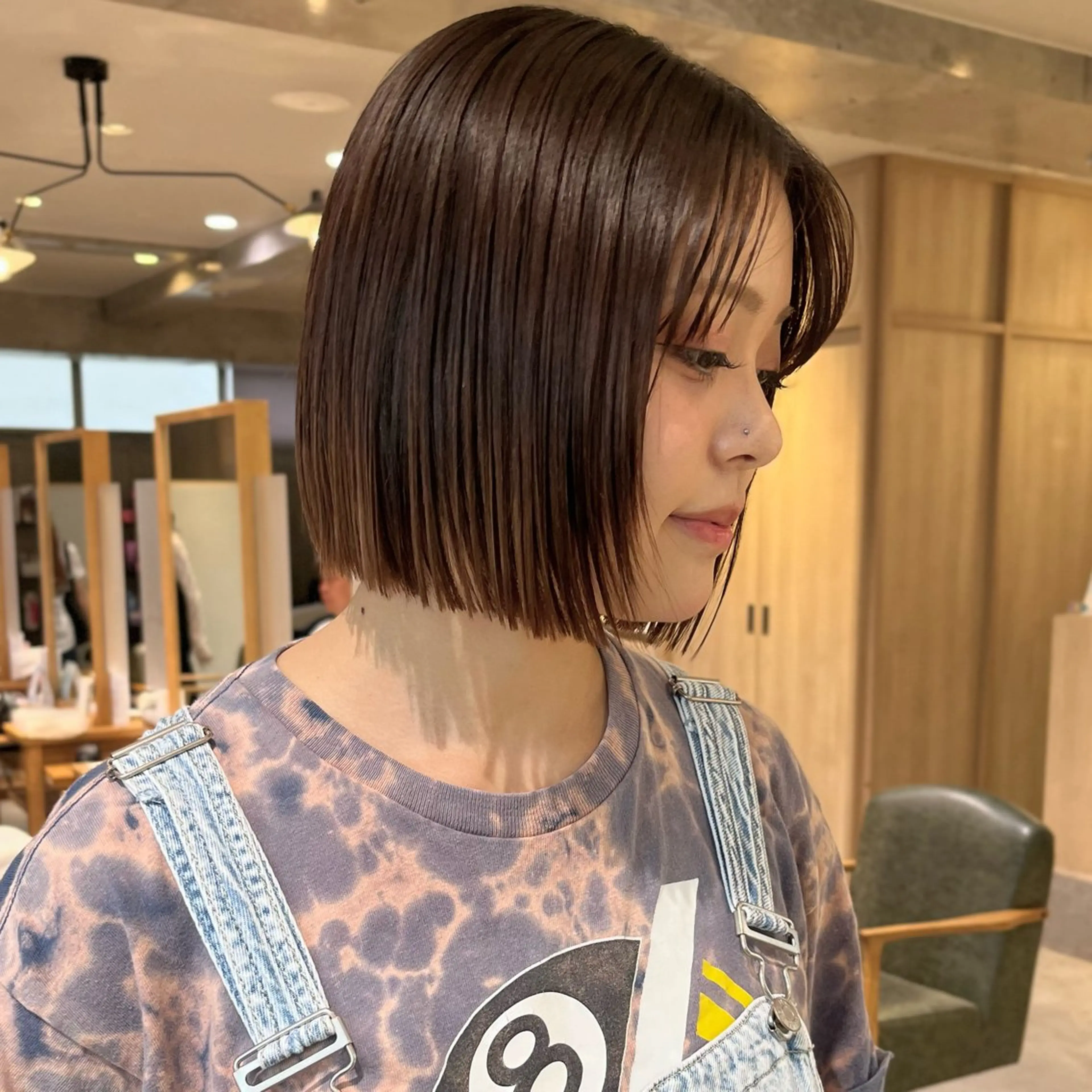 ショート カット ｵﾀｸ美容師🛍/ 酸性ストレート/艶髪のヘアスタイル