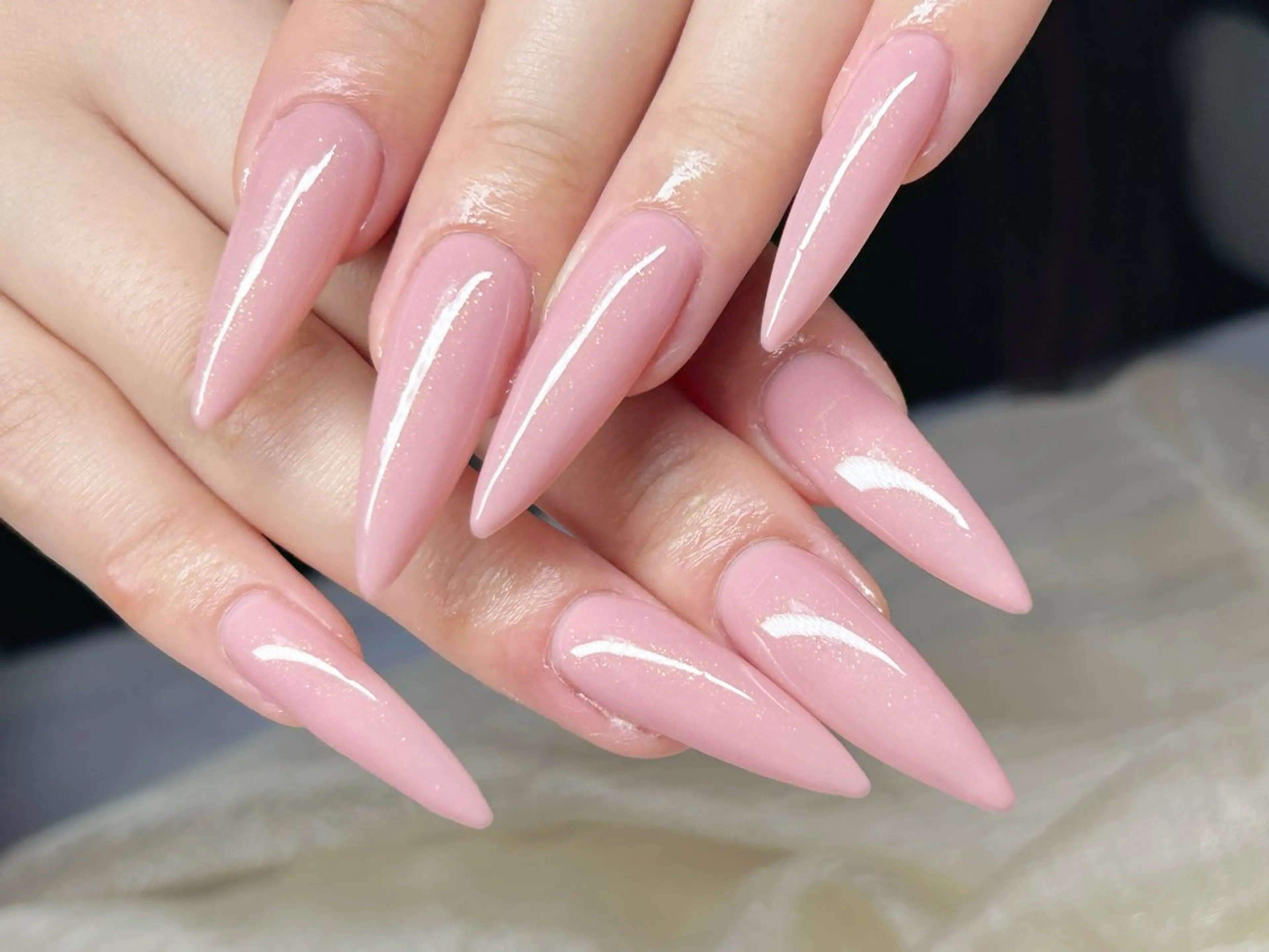 ネイル アートネイル チークネイル 成人式 入学式 長さ出し ハンドネイル Lino Nailのネイルデザイン