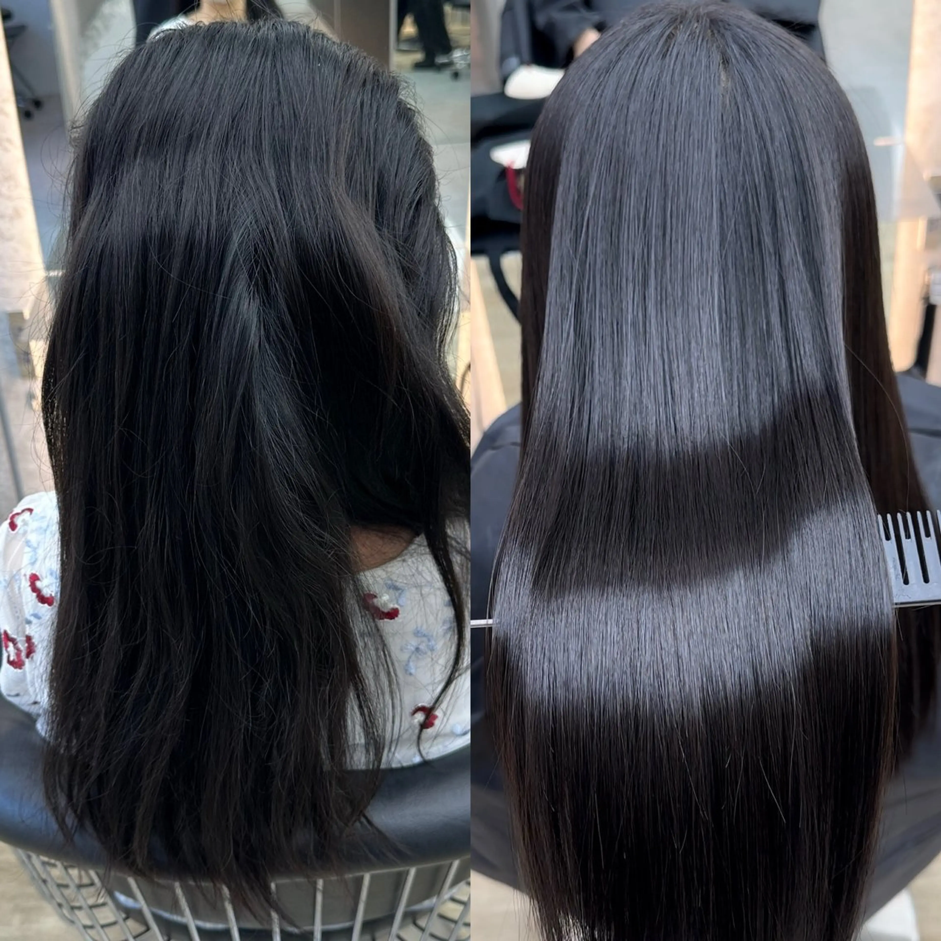 【4月前半限定💎】似合わせ前髪顔周りカット🎀+髪質改善縮毛矯正💖+ケアトリートメント✨️超音波アイロン付き🌿の写真