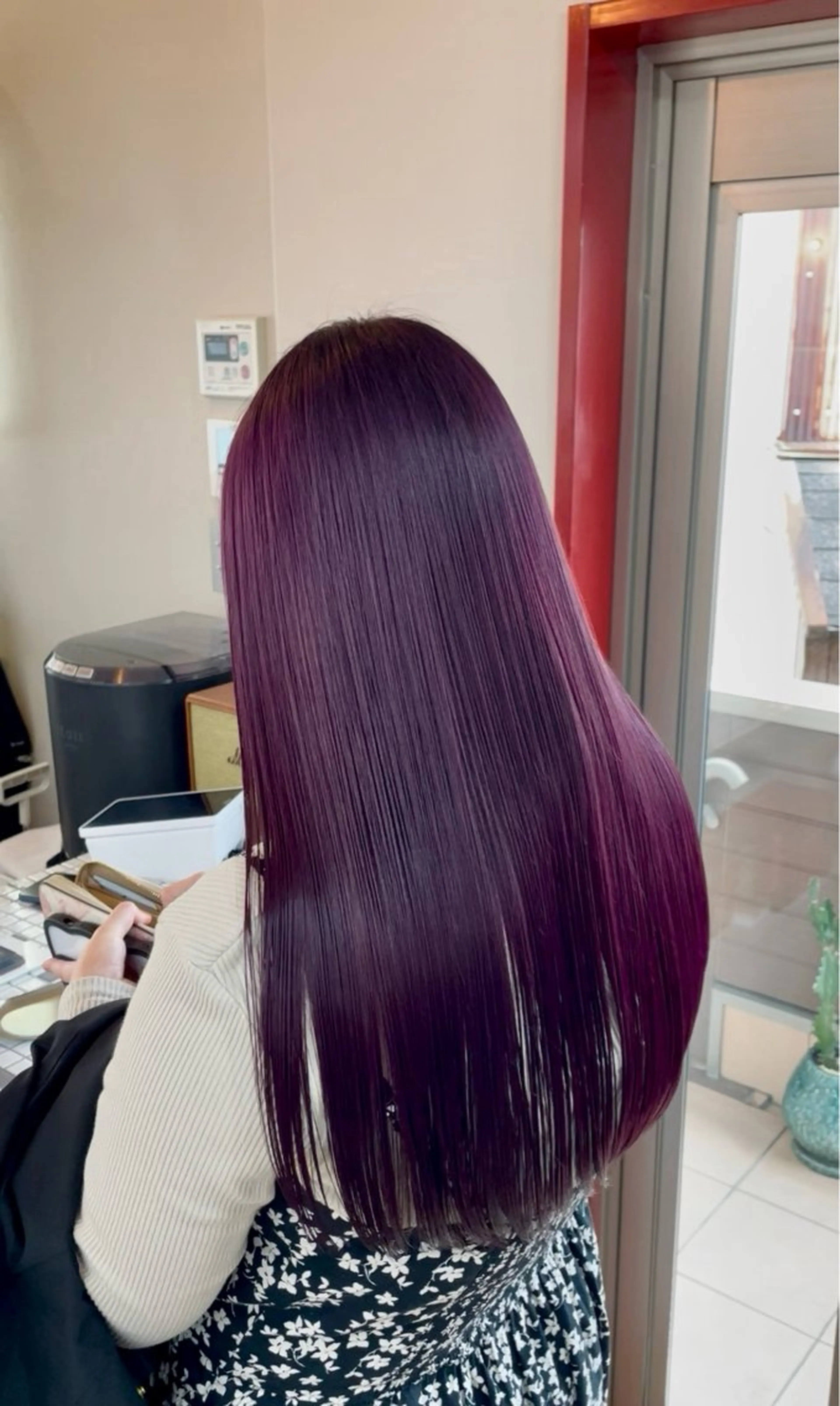 セミロング カット ヘアカラー トリートメント 中嶋 颯和のヘアスタイル