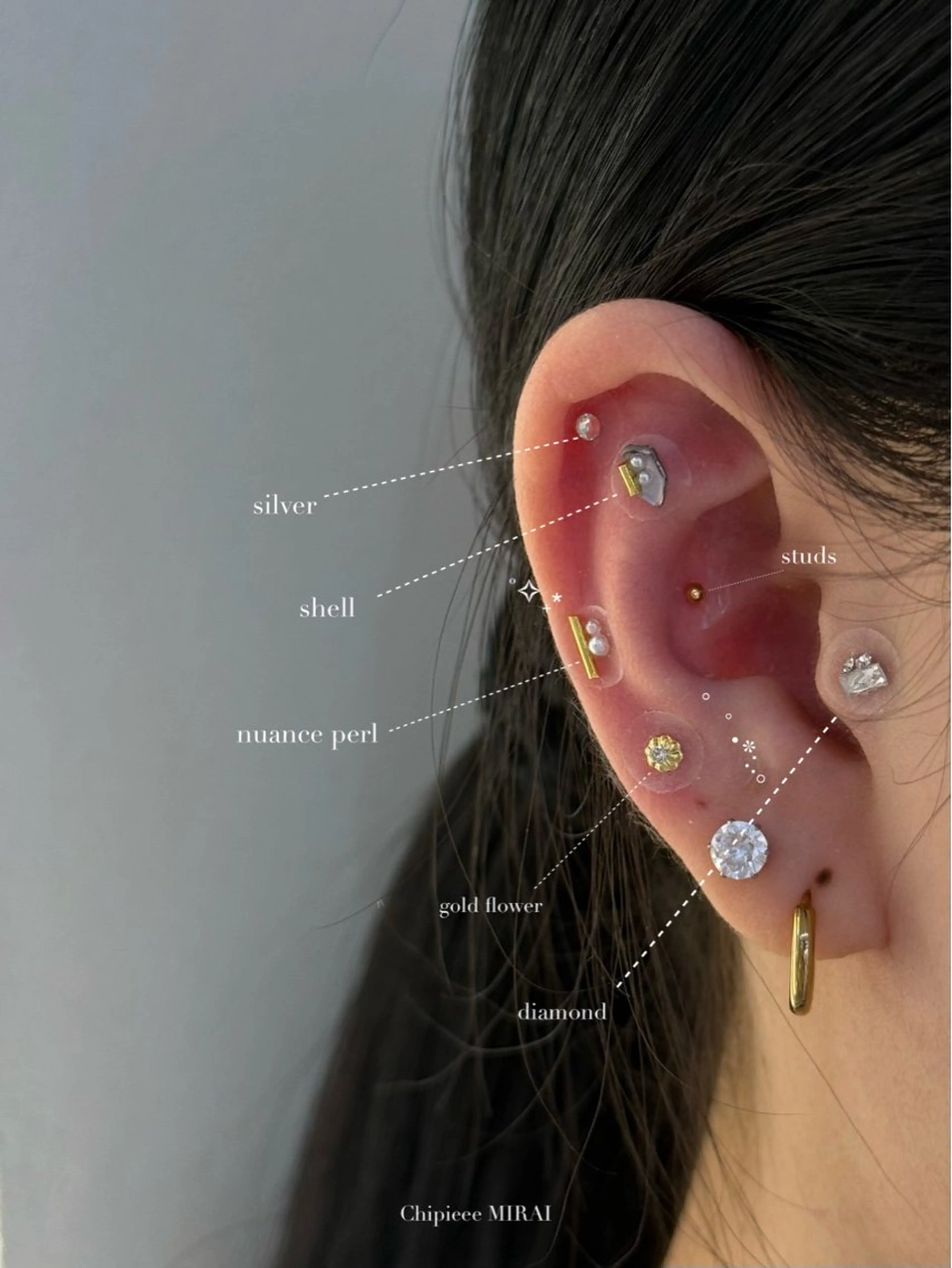 Chipieee MIRAIのネイルデザイン