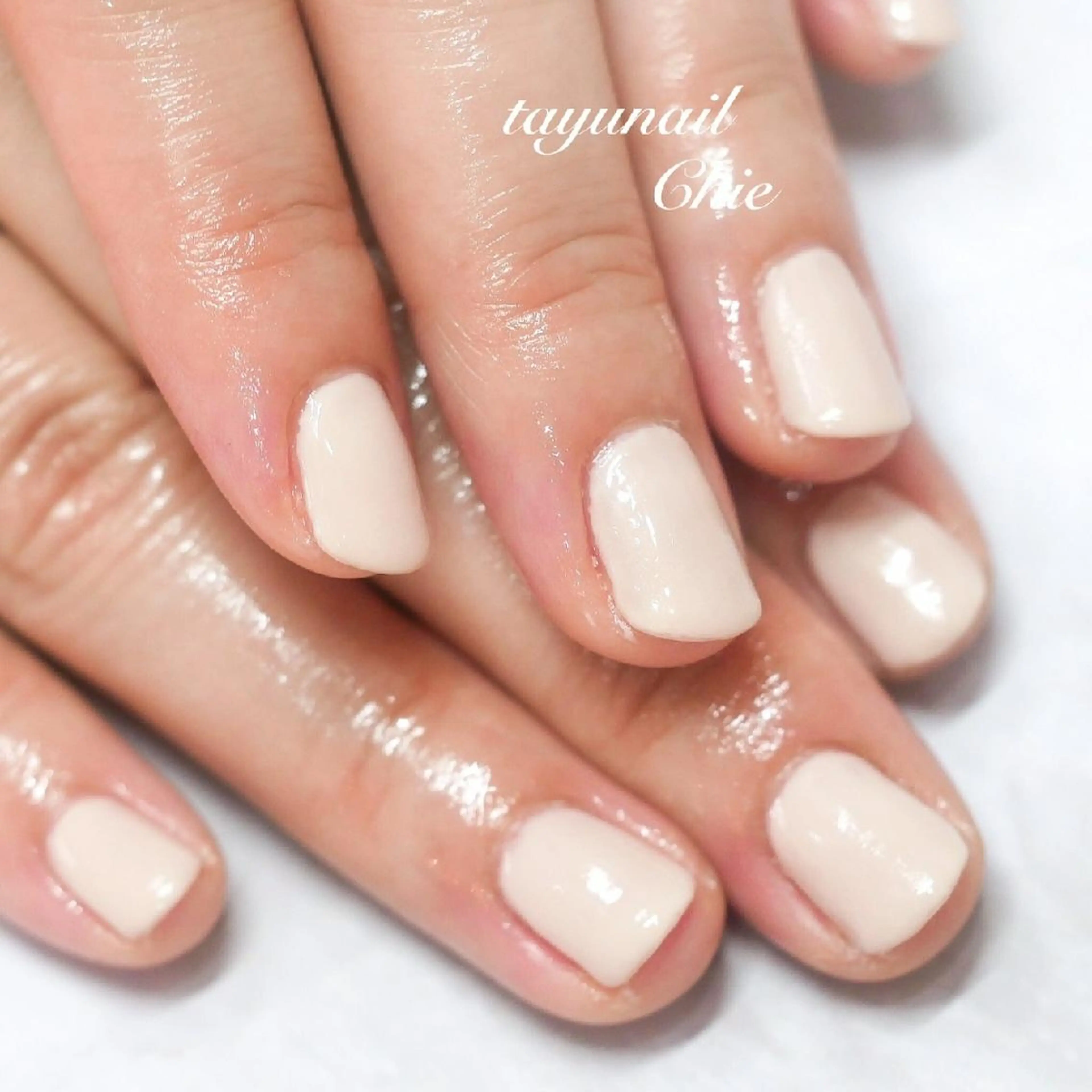 ネイル ブルー ジェルネイル ワンカラーネイル パラジェル ネイルサロン 【たゆnail】のネイルデザイン