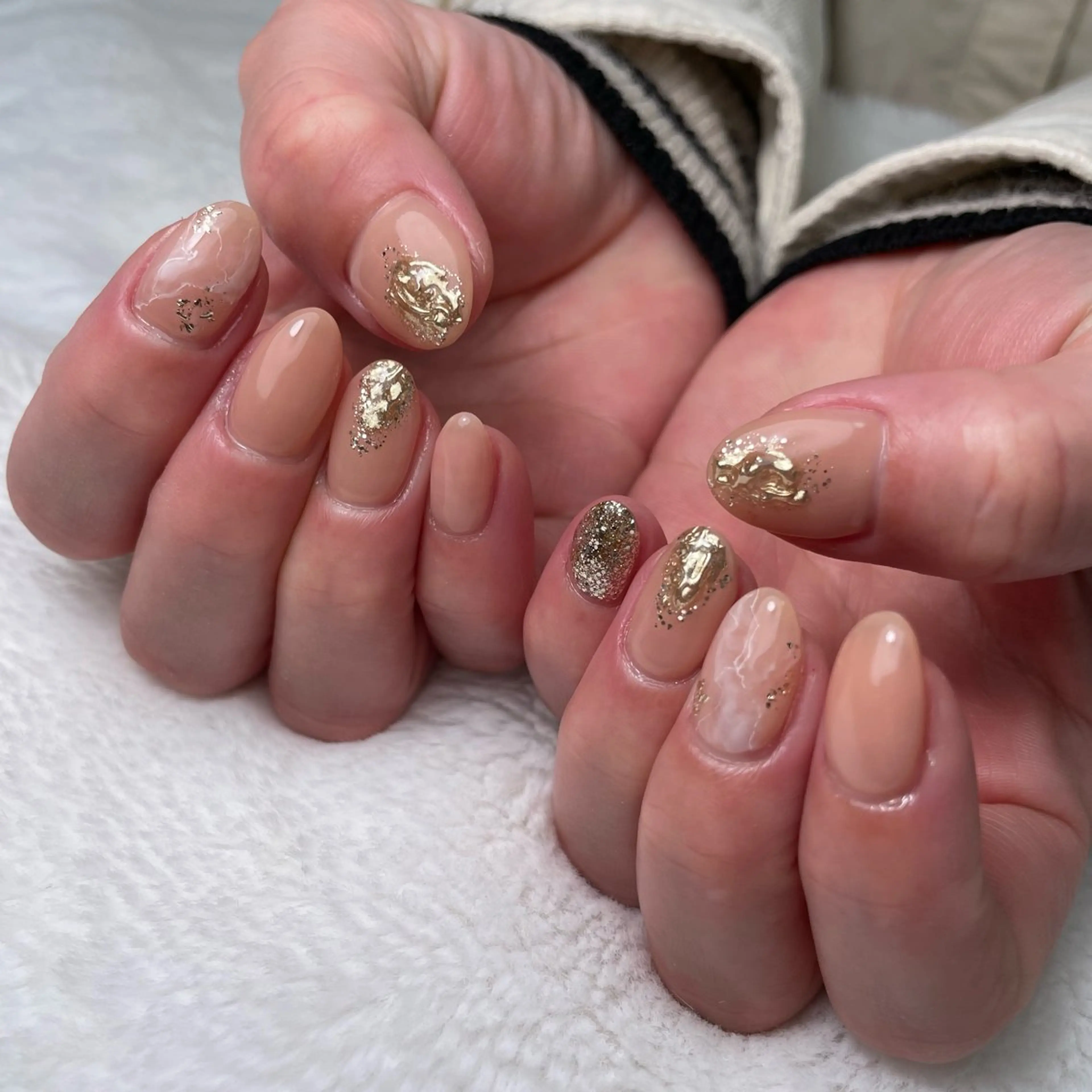 ネイル アートネイル ニュアンスネイル ハンドネイル kipinail 川﨑えりかのネイルデザイン